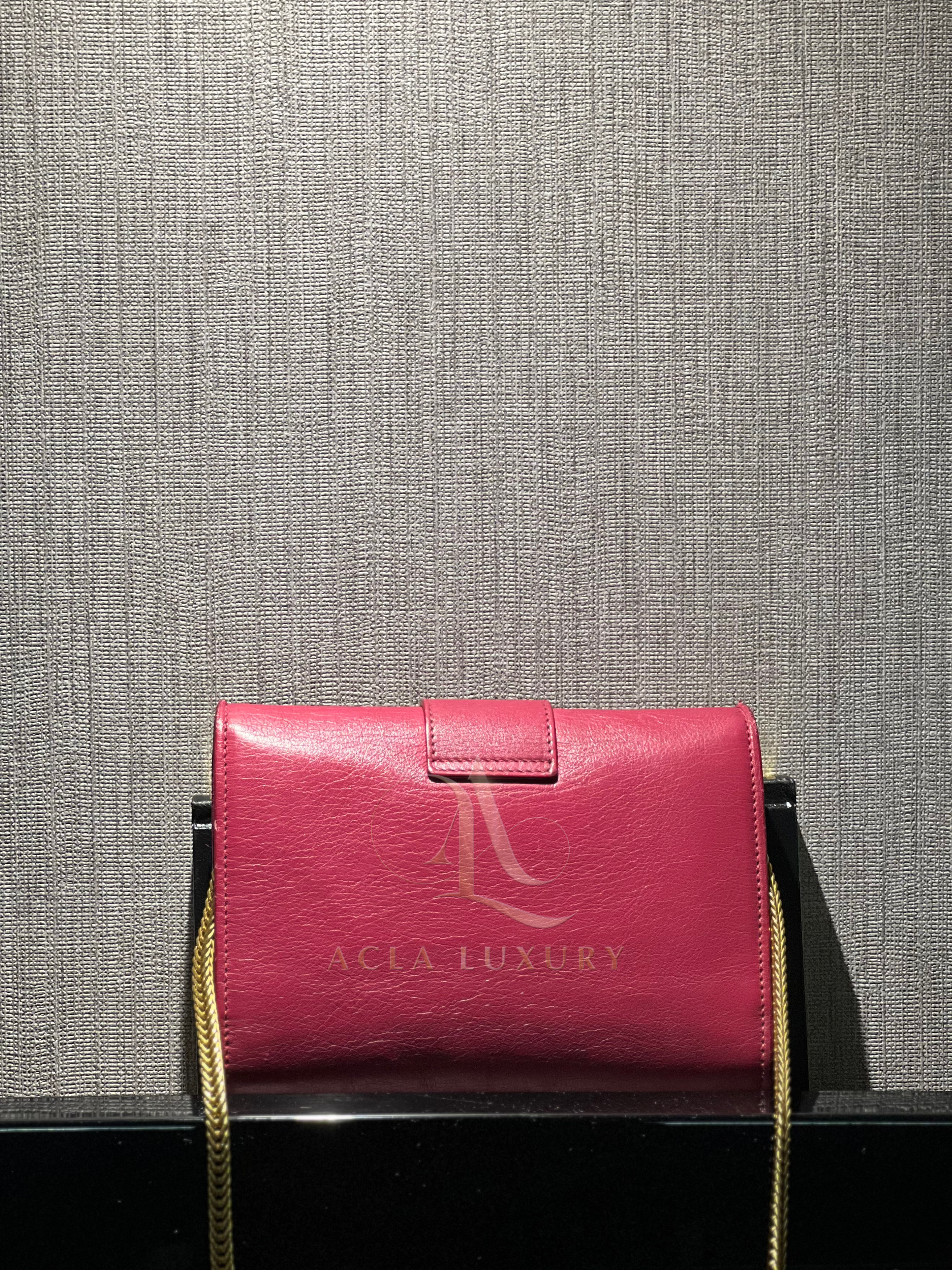 Yves Saint Laurent Y Ligne Clutch Pink
