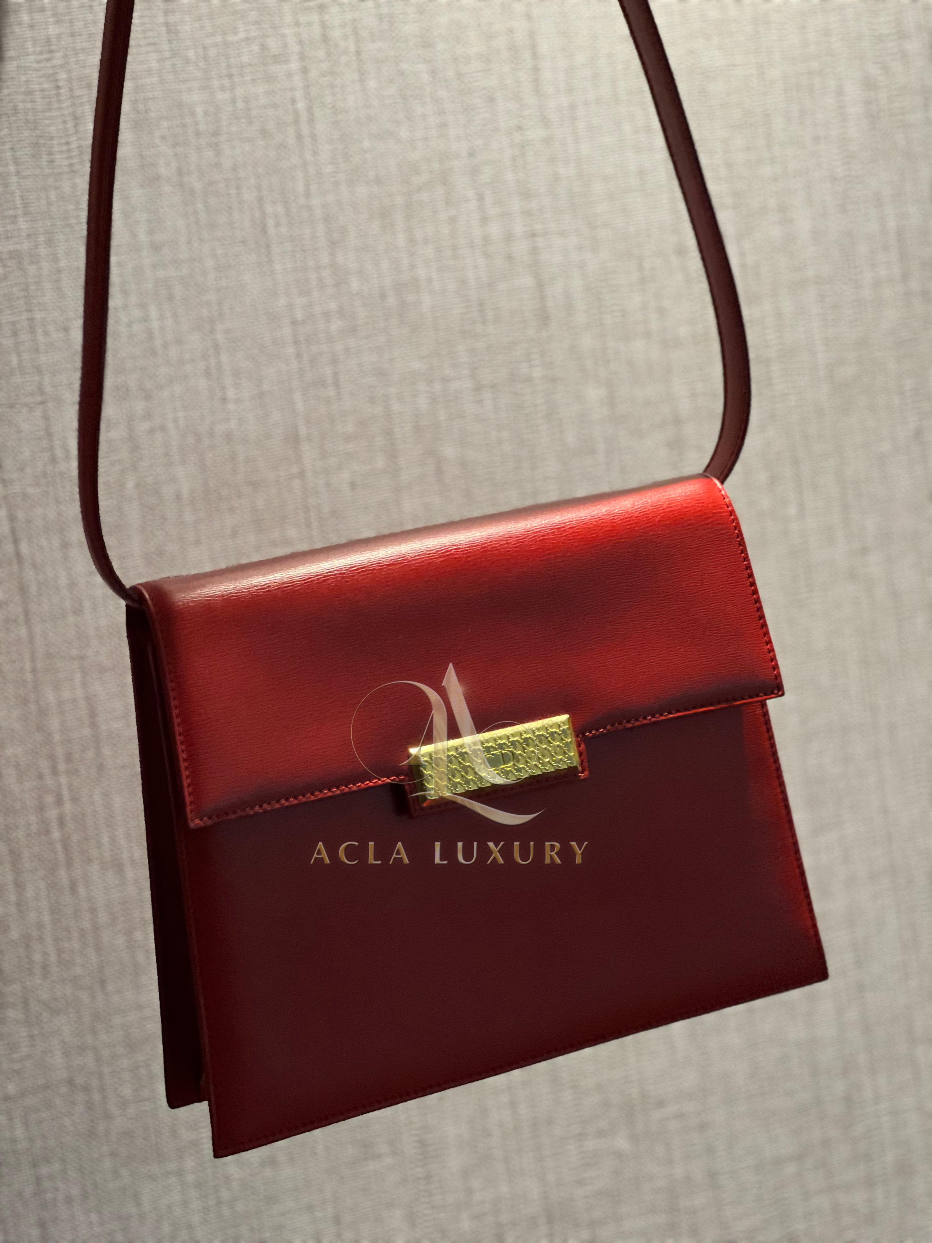 Christian Dior Leather Crossbody Bag Vintage