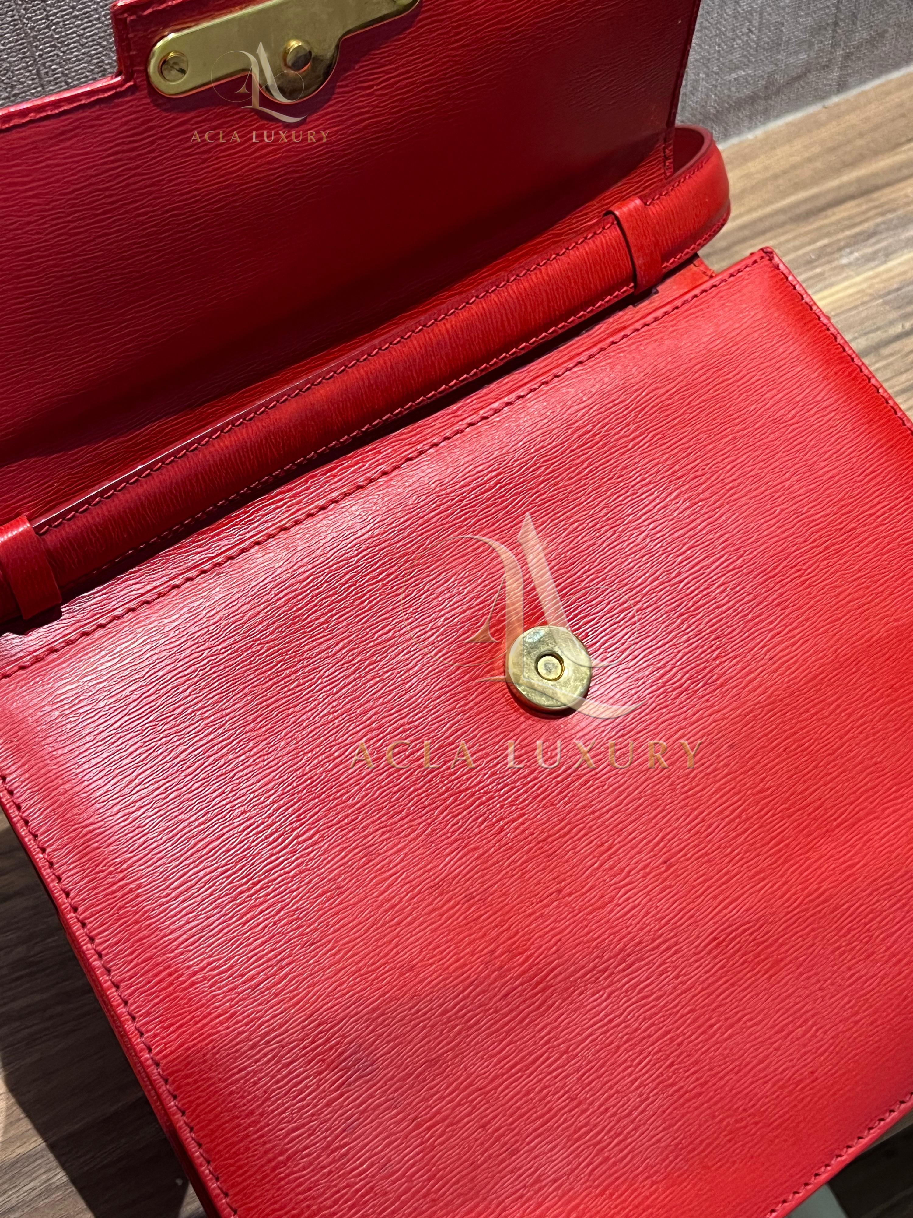 Christian Dior Leather Crossbody Bag Vintage