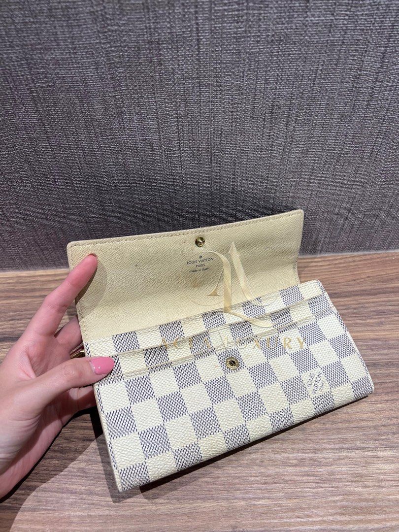 Louis Vuitton Damier Azur Portefeuille Sarah Long Wallet