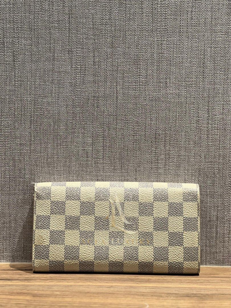 Louis Vuitton Damier Azur Portefeuille Sarah Long Wallet