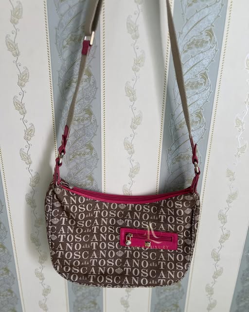 Tocco Toscano Italy Pink Sling Bag / Crossbody Bag