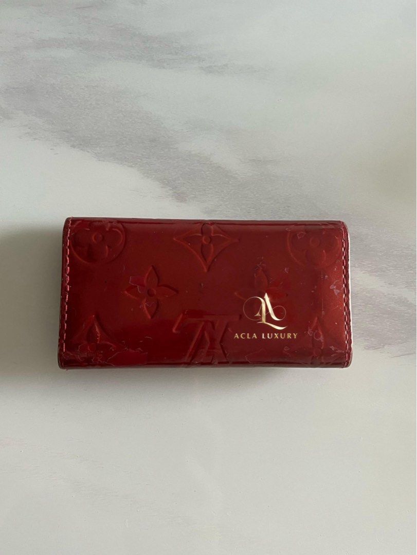 Louis Vuitton Key Holder Vernis in Red