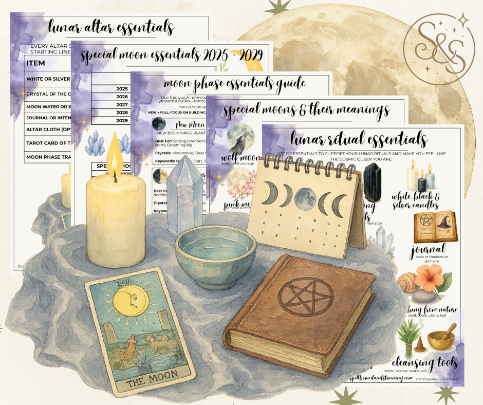 Lunar Magic Cheat Sheet Bundle (Printable PDF)