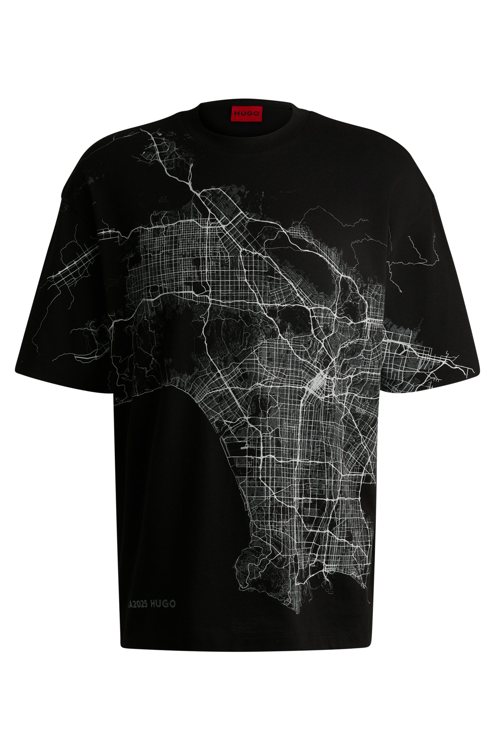 Camiseta HUGO con mapa urbano