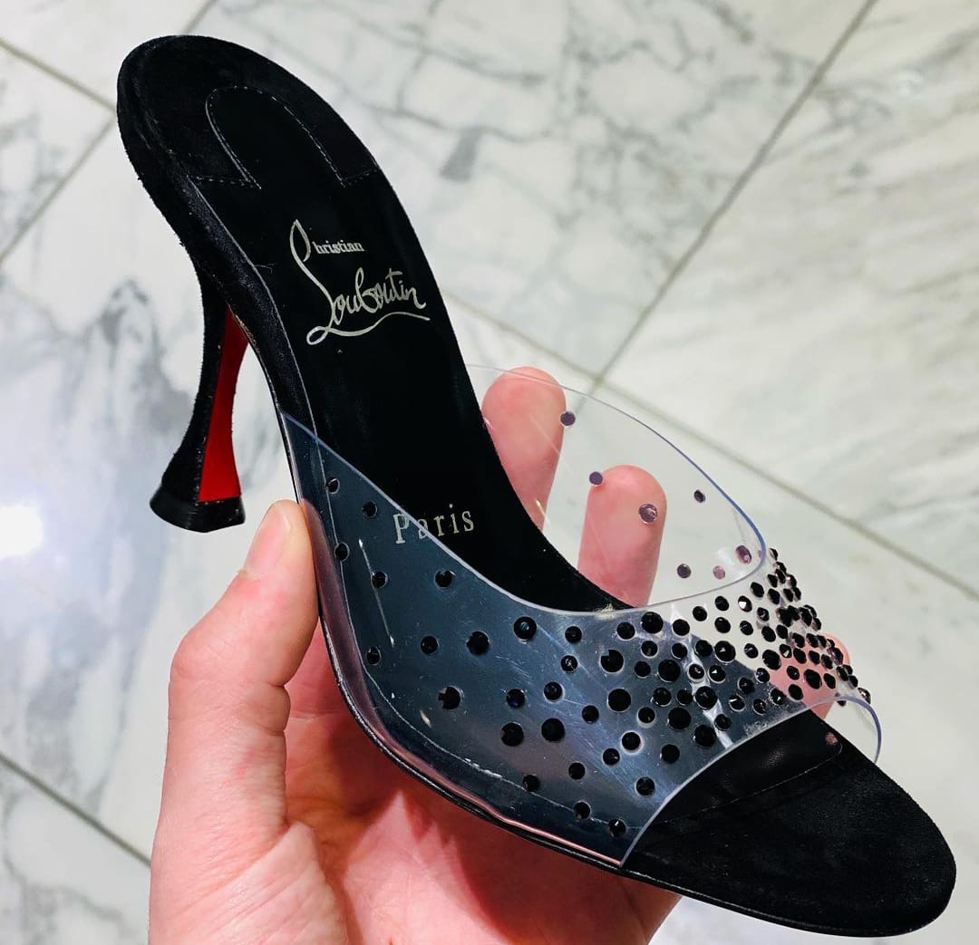 Tacón transparente Christian Louboutin