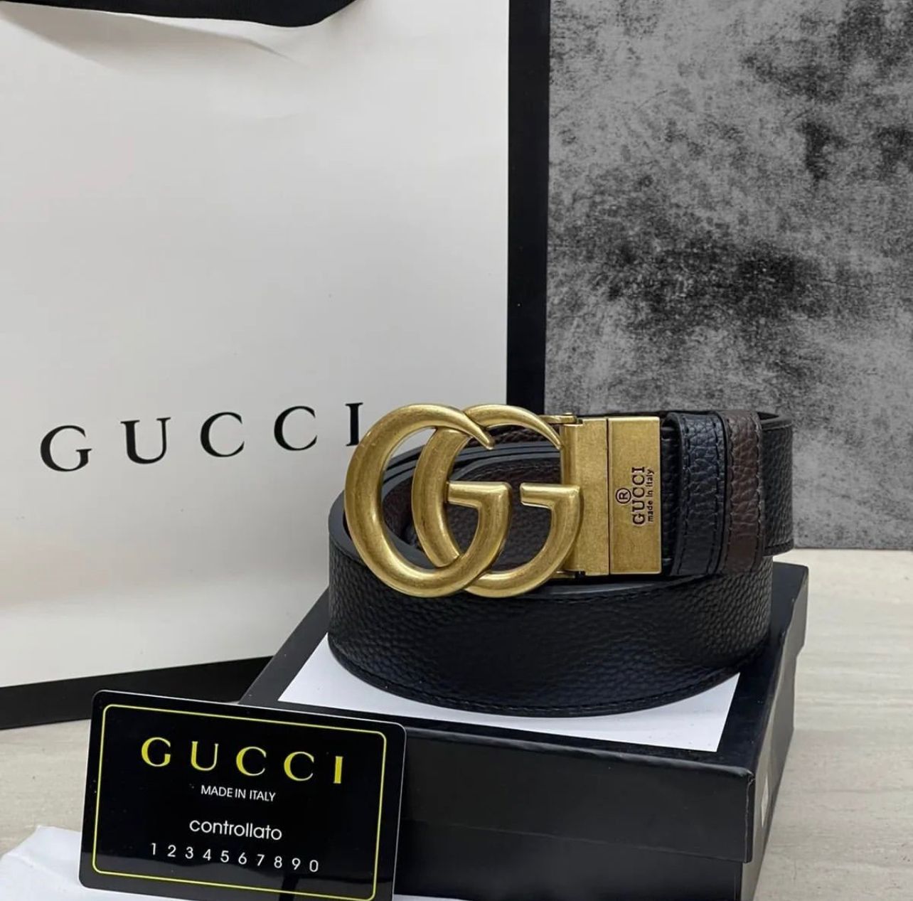 Cinturón de cuero Gucci