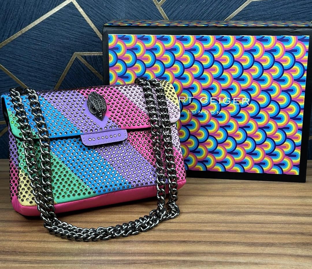 Bolso de lujo arcoíris KURT GEIGER
