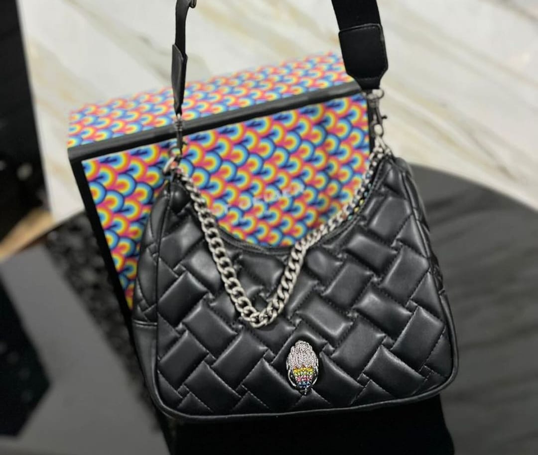Bolso de cuero negro KURT GEIGER