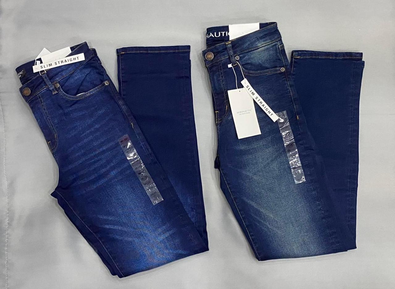 Jeans de mezclilla Aeronautic