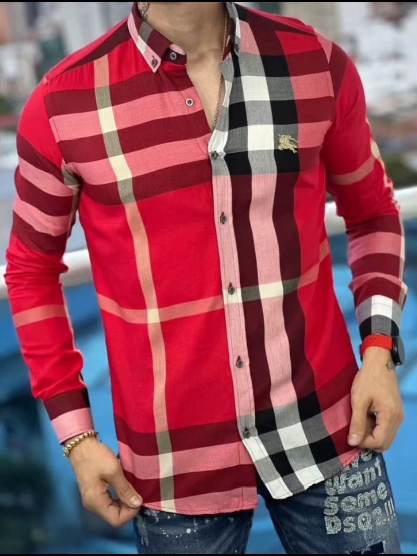 Camisa de hombre a cuadros
