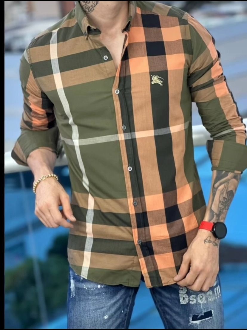 Camisa de cuadros para hombre