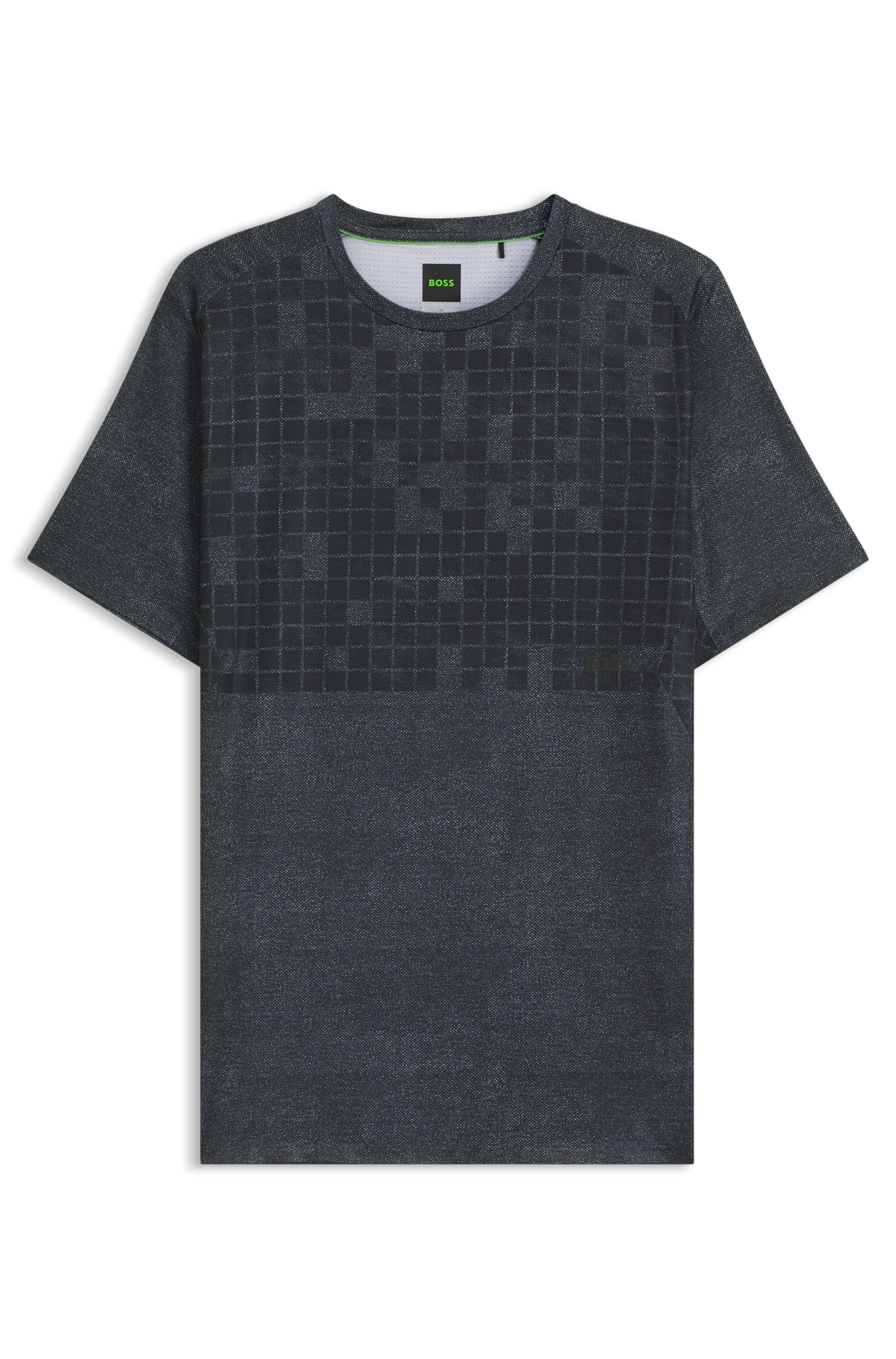 Camiseta Boss gris estampada