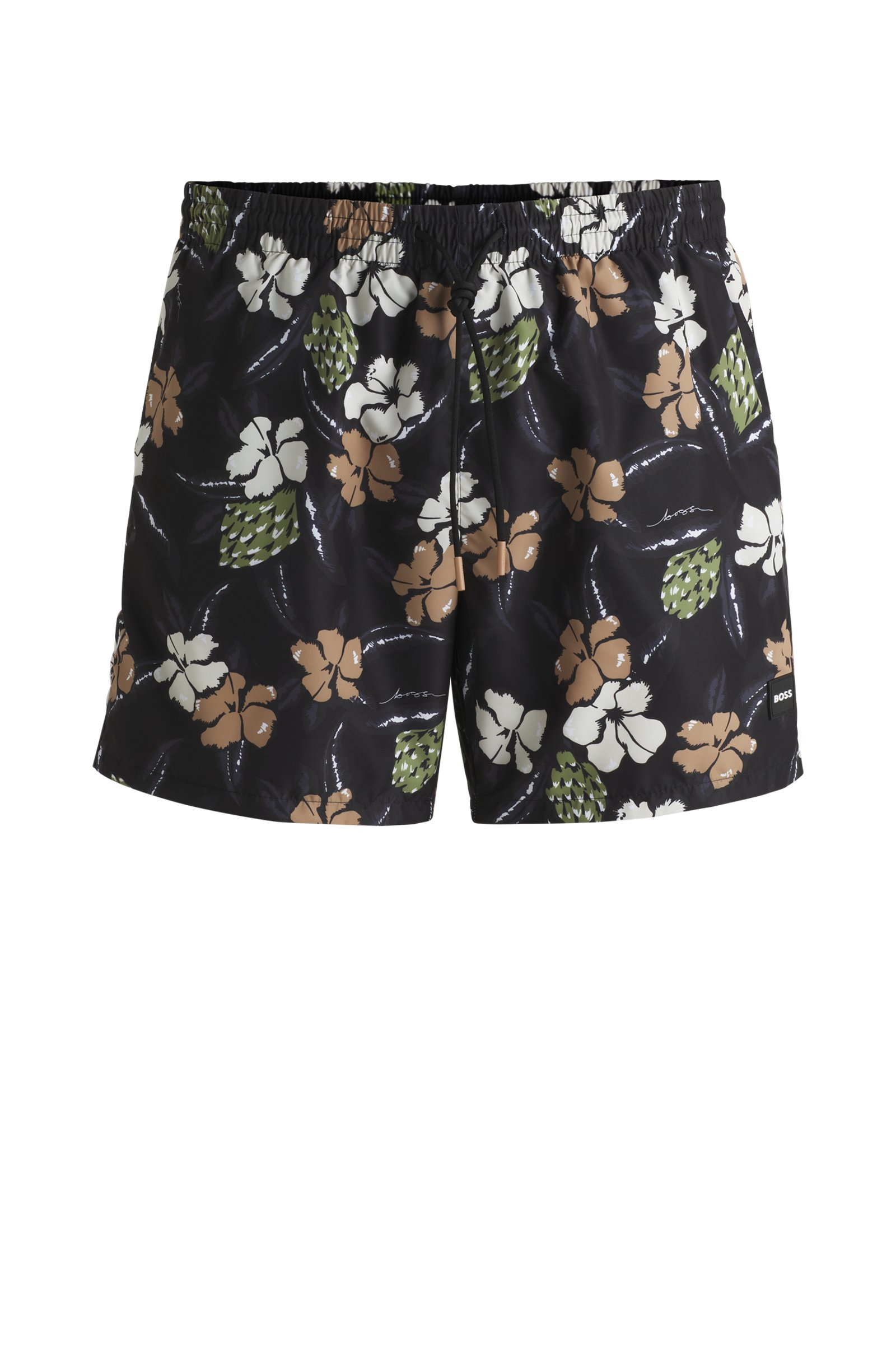 Shorts de baño con estampado floral