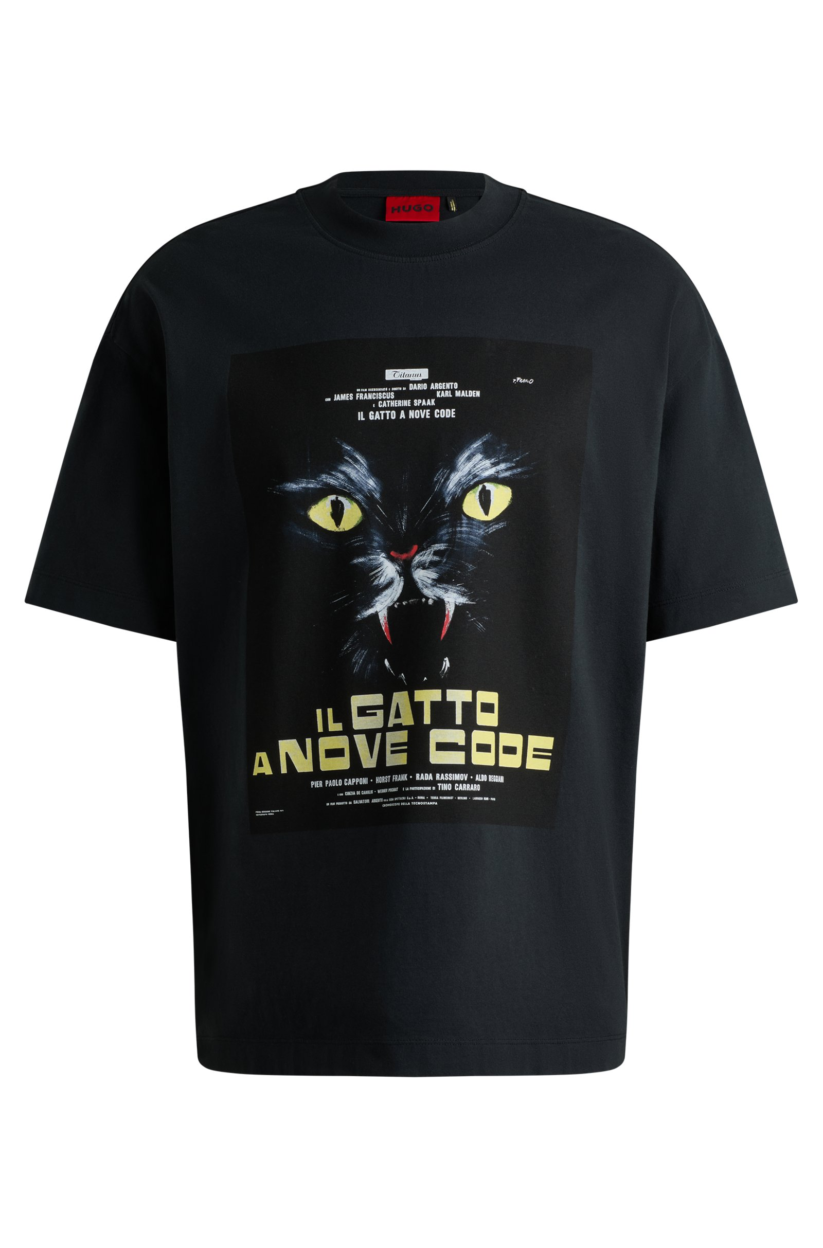 Camiseta con estampado de gato Hugo
