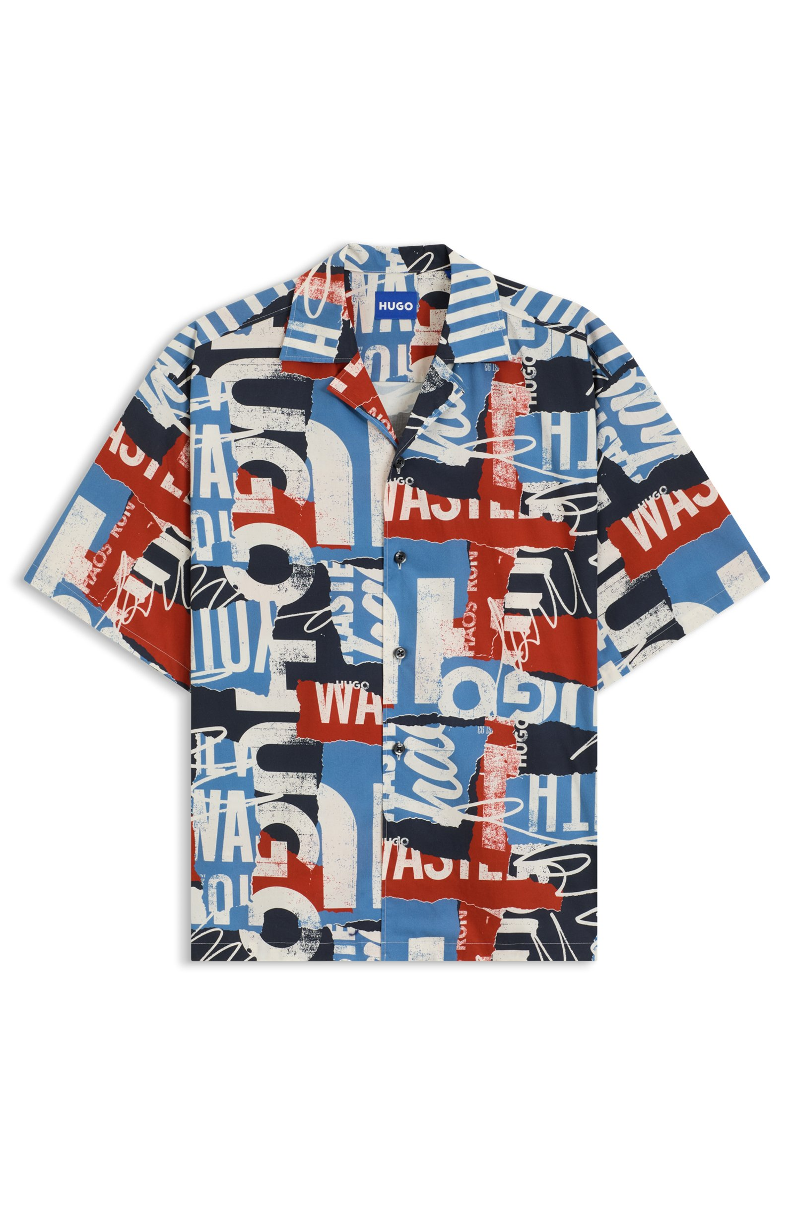 Camisa estampada de manga corta Hugo