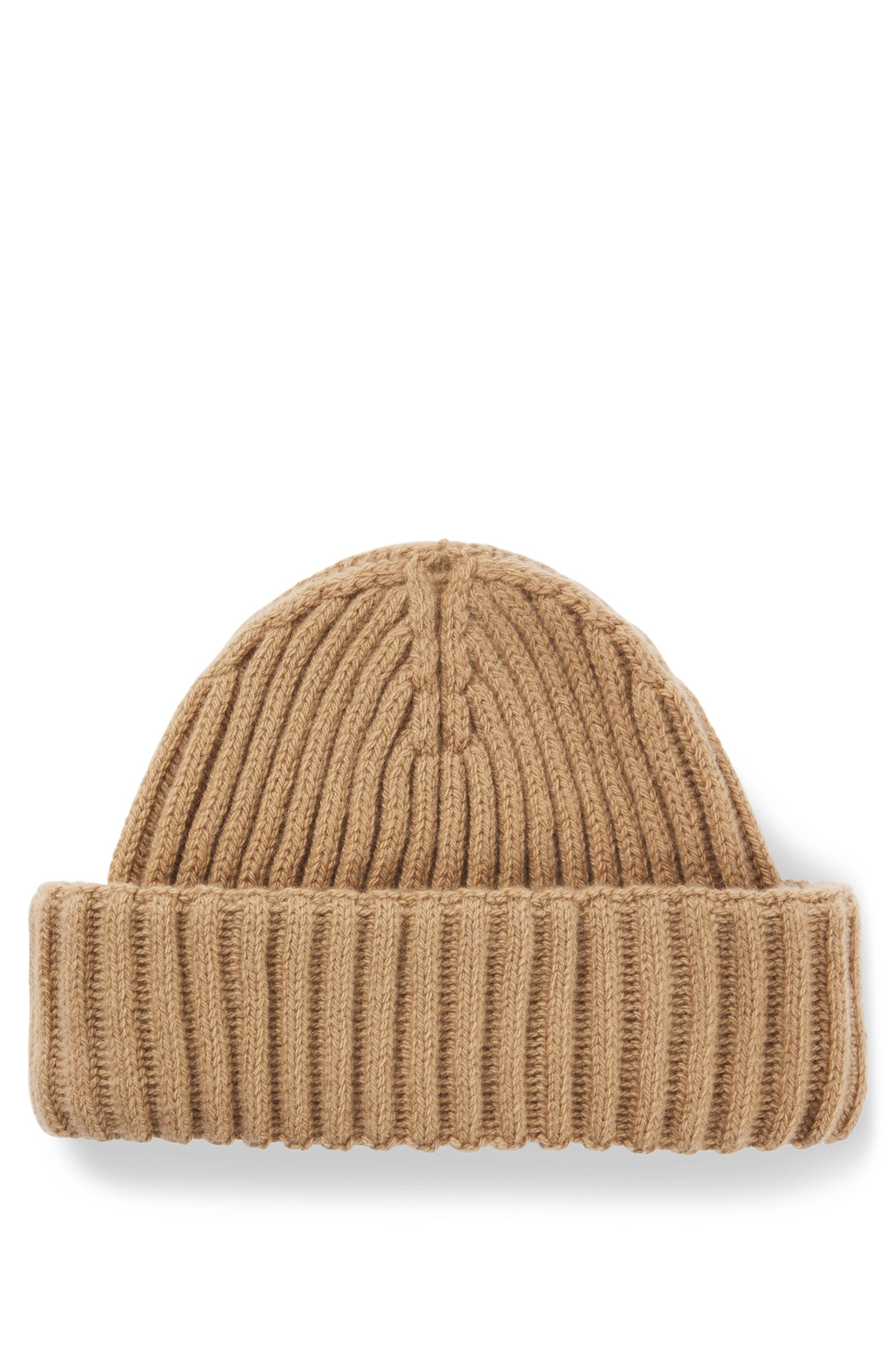 Gorro de punto beige HUGO