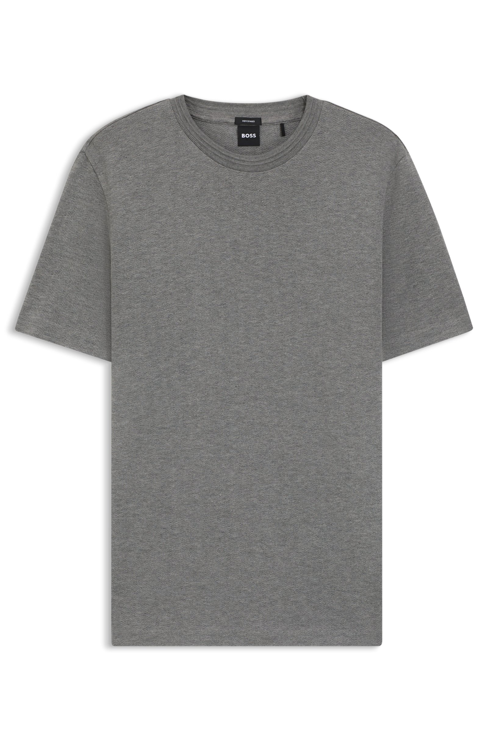 Camiseta Boss gris básica