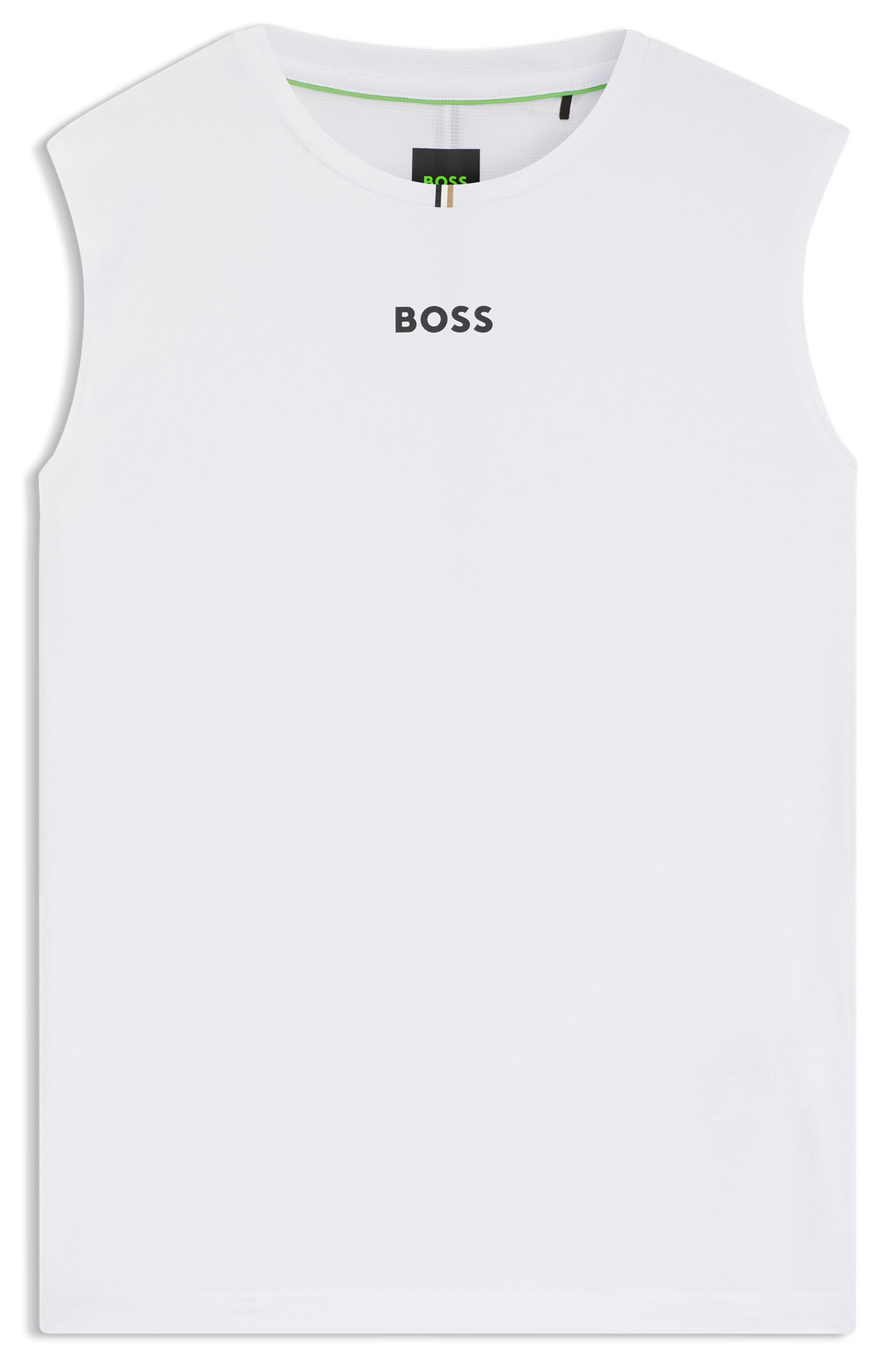 Camiseta sin mangas BOSS blanca