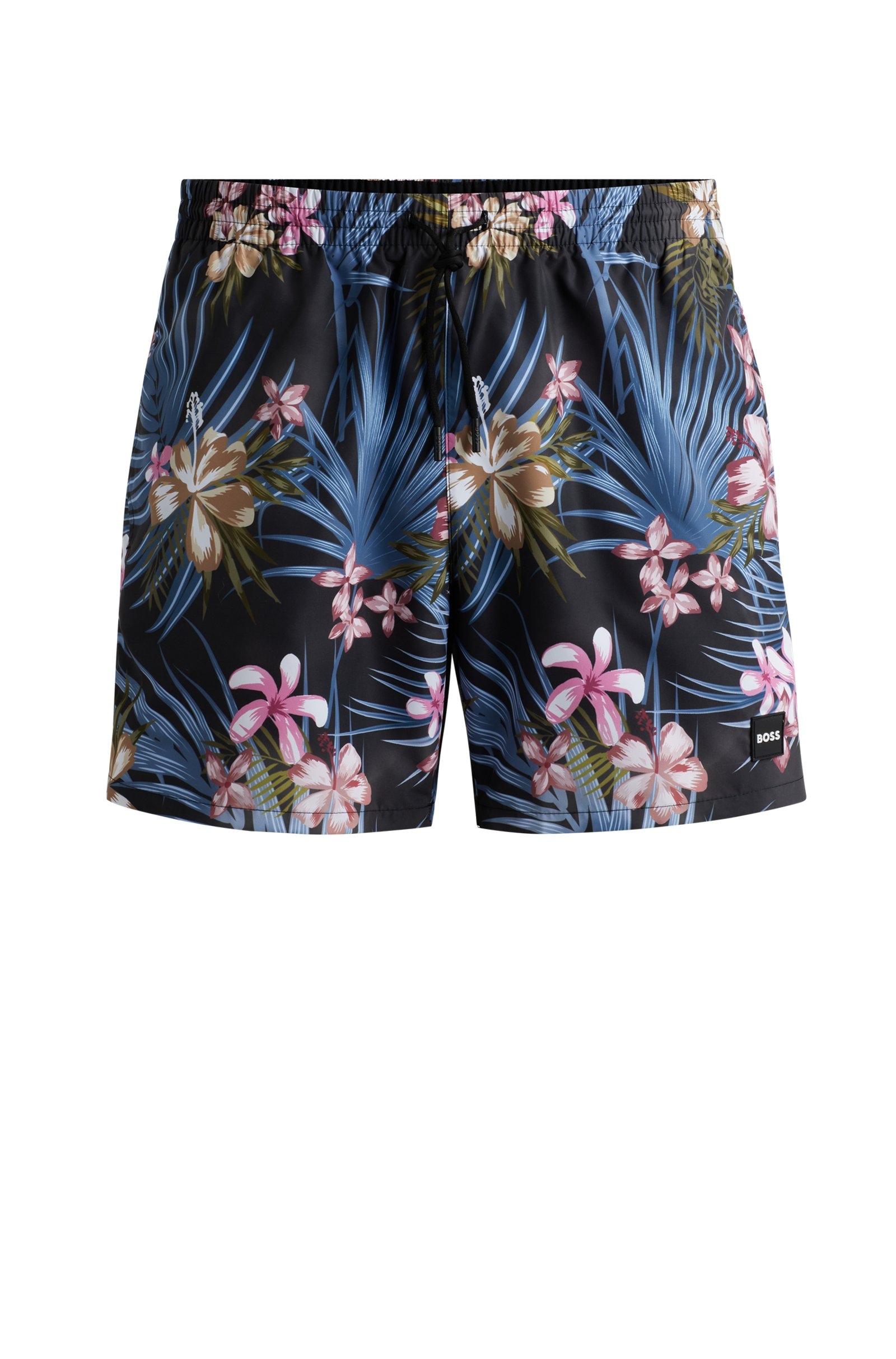 Shorts de playa con estampado floral