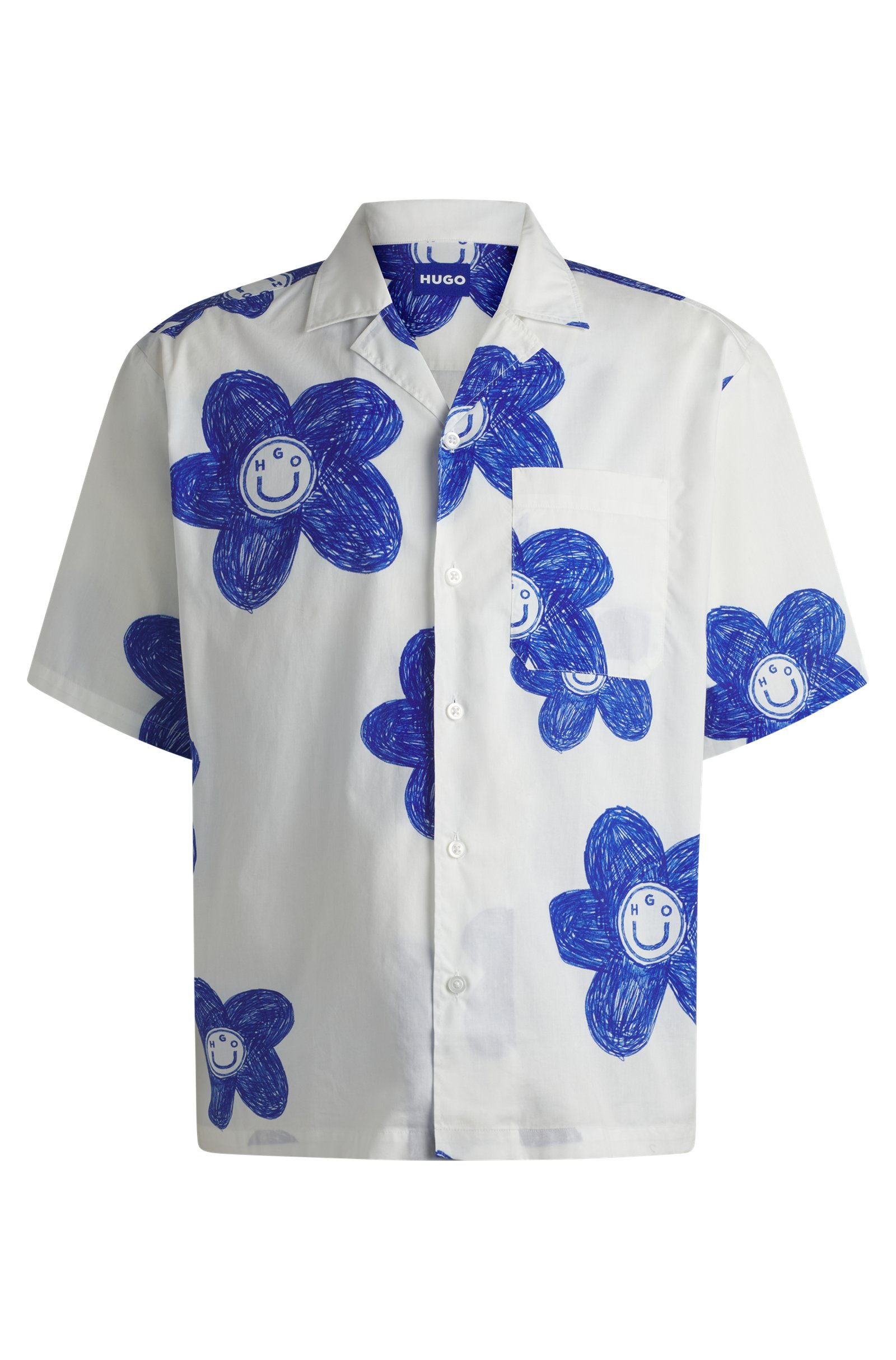 Camisa hugo estampada con flores