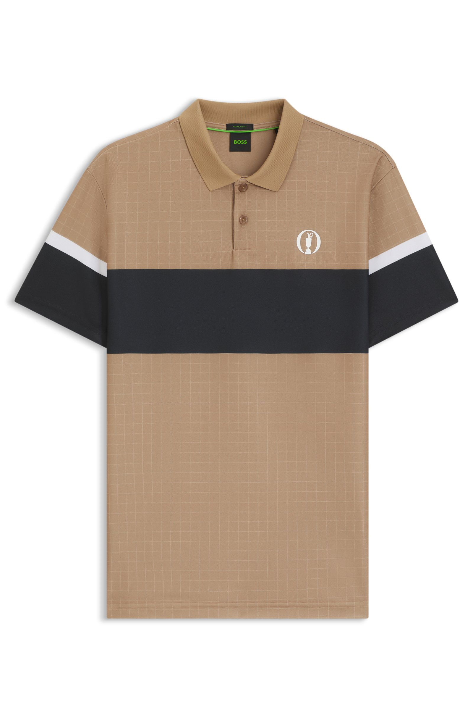 Camiseta polo marrón de BOSS