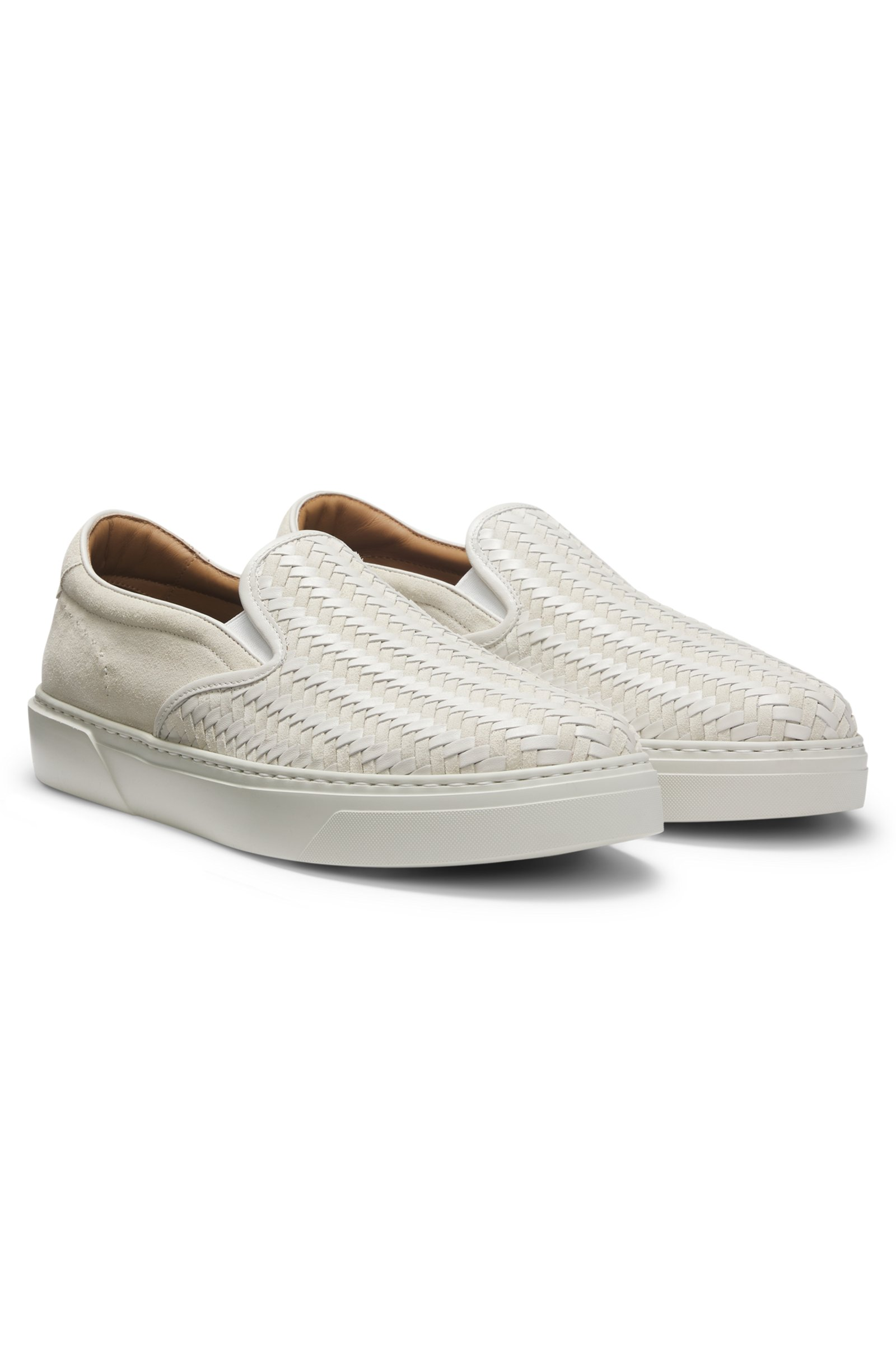 Zapatillas slip-on blancas