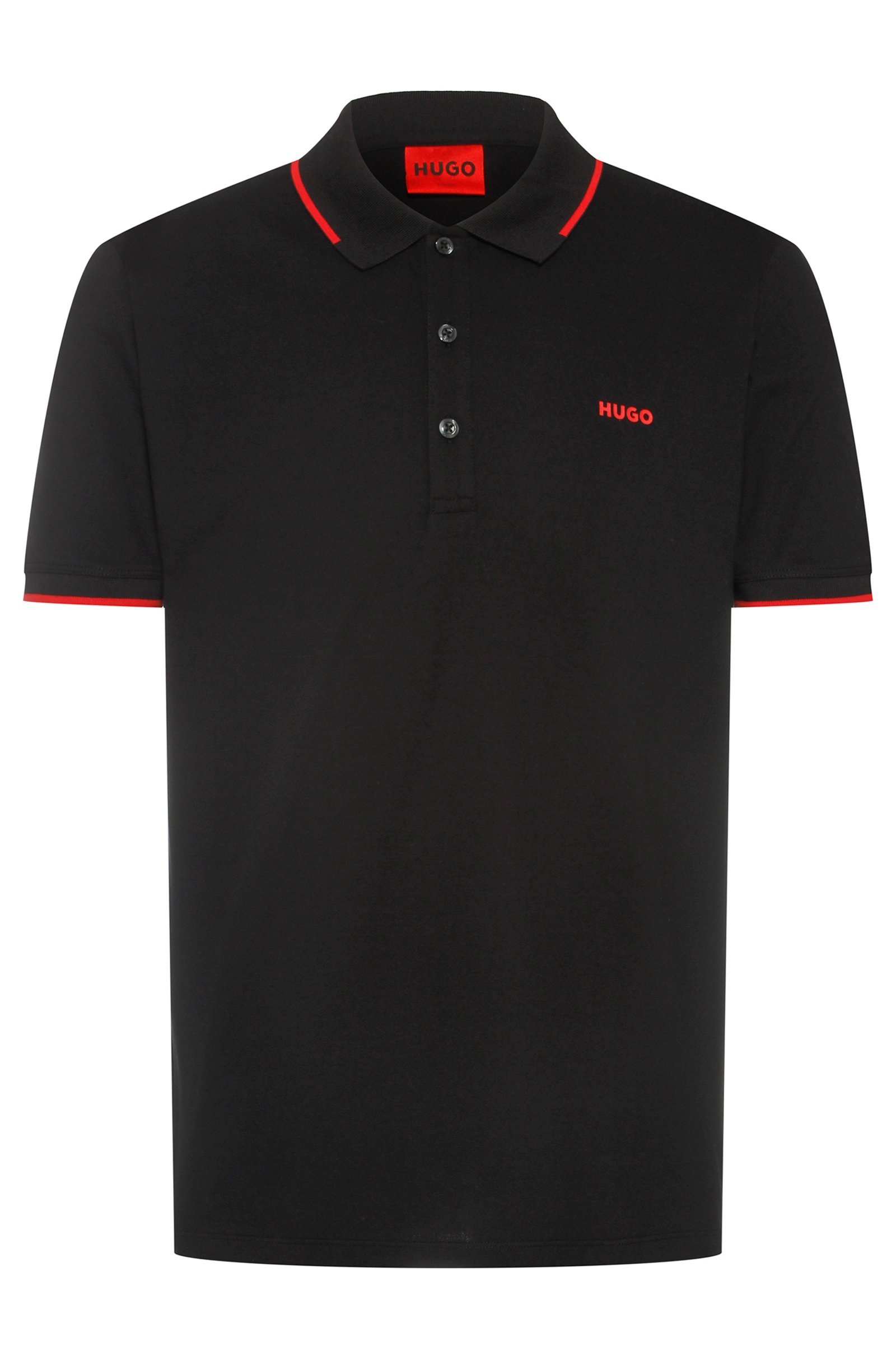Camiseta polo HUGO negra