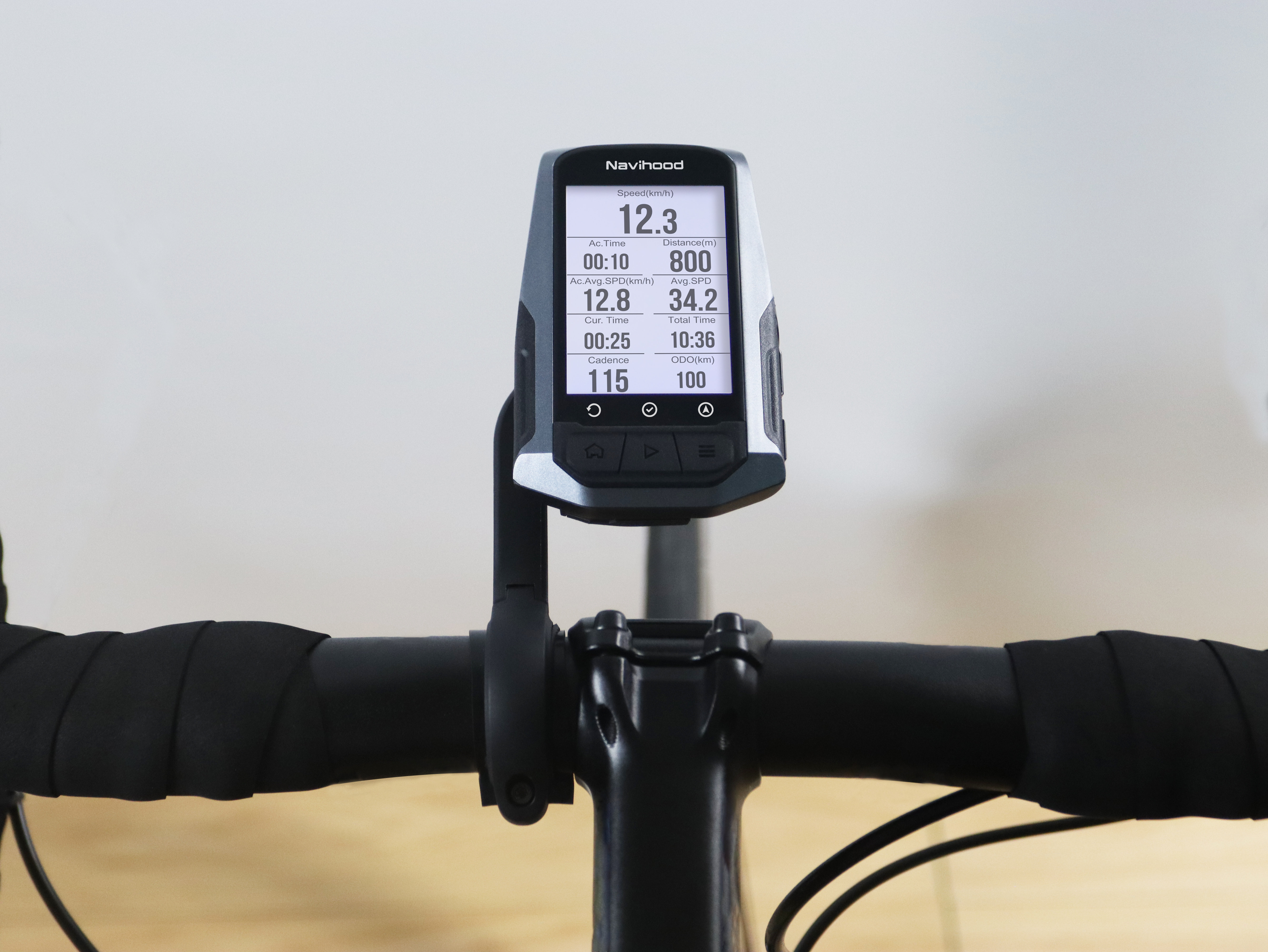 Meilan Navihood L1 GPS Bicycle Computer - 2.6 inch LCD Cycling GPS Unit IPX7 | Compatible with ANT+ Sensors