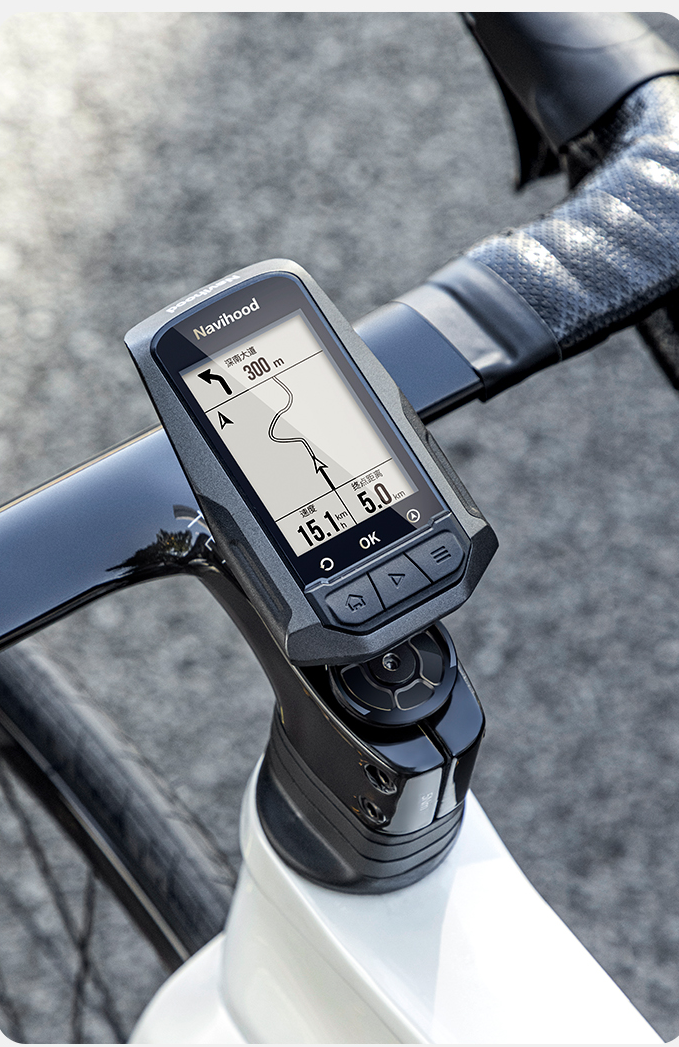 Meilan Navihood L1 GPS Bicycle Computer - 2.6 inch LCD Cycling GPS Unit IPX7 | Compatible with ANT+ Sensors