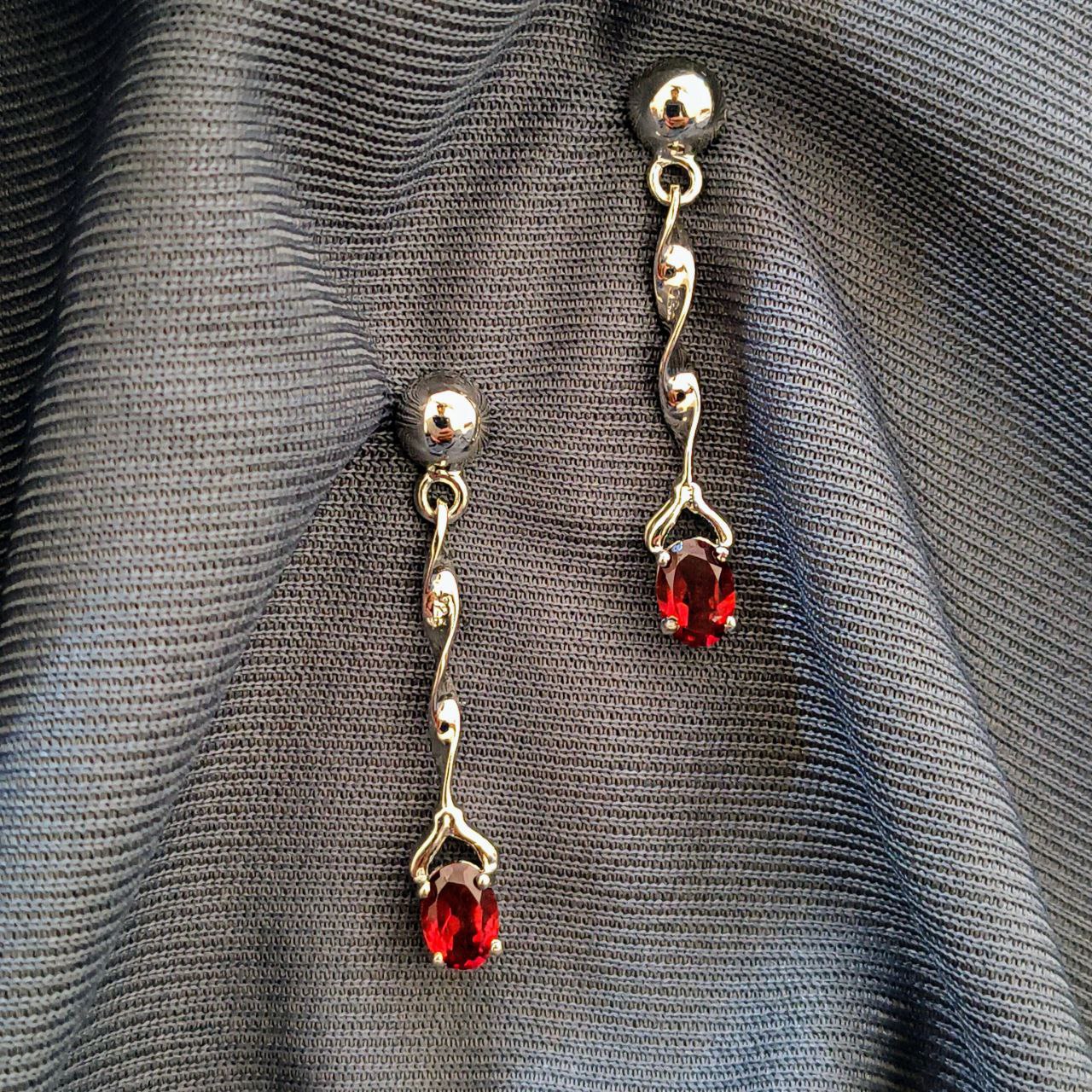 Elegant Garnet Earrings