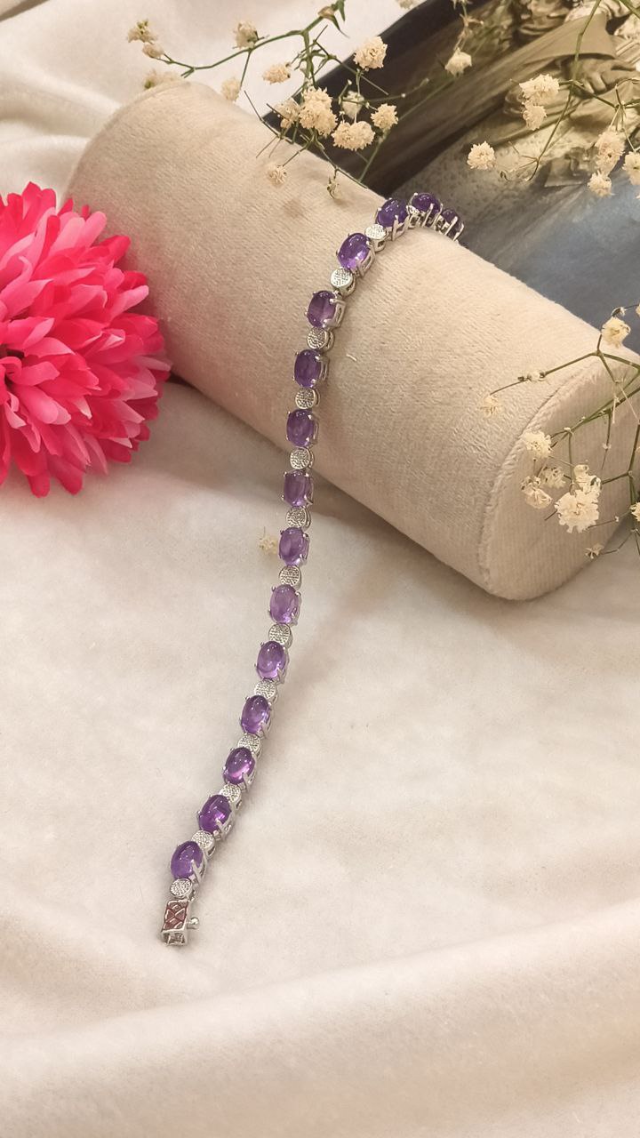 Amethyst Tennis Bracelet
