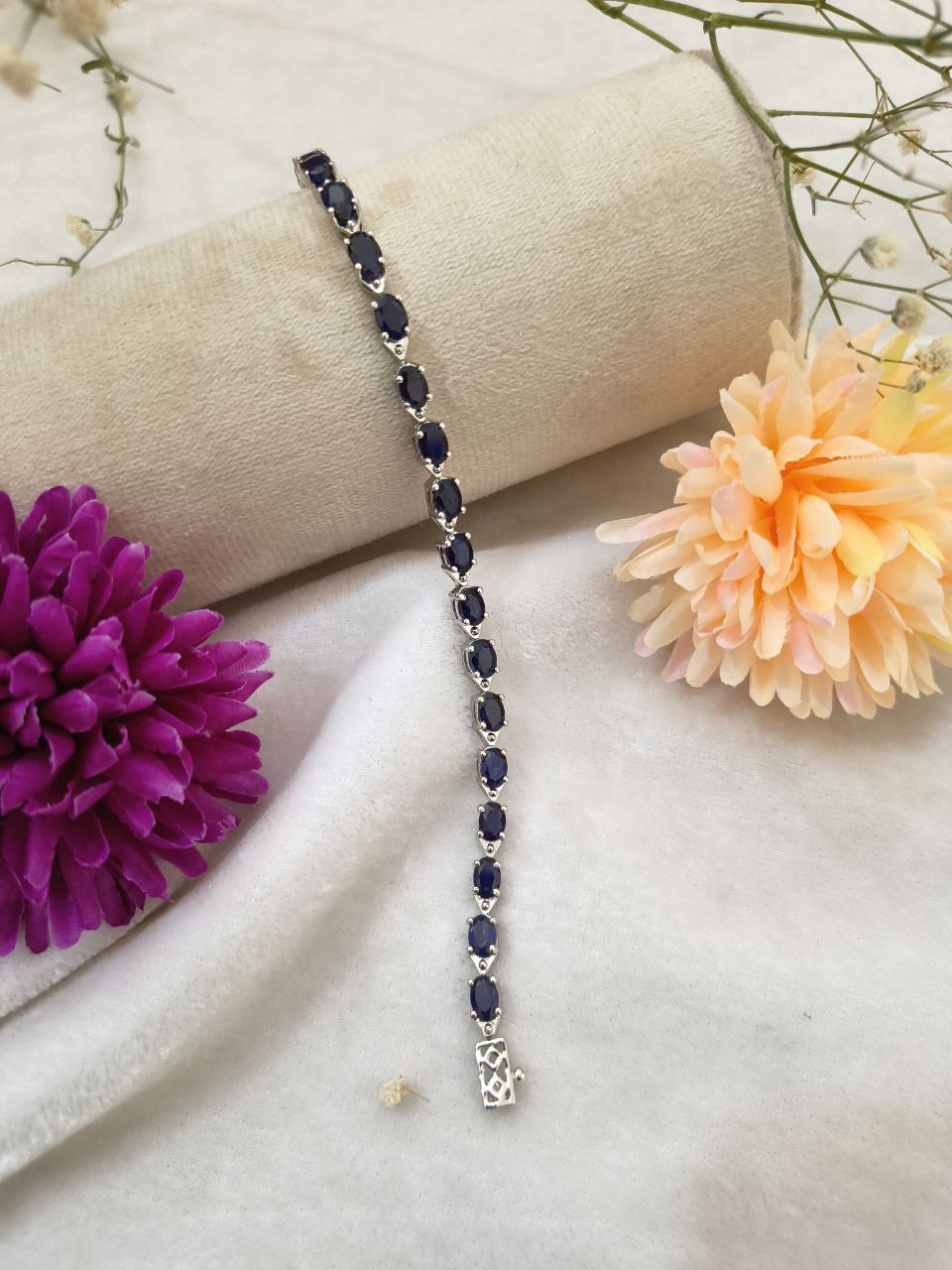 Elegant Blue Sapphire Bracelet