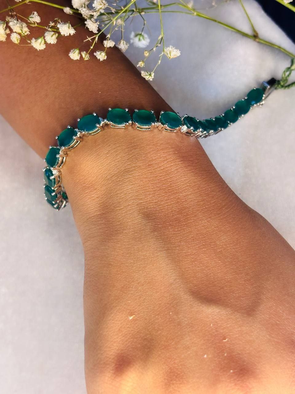 Green Emerald Bracelet