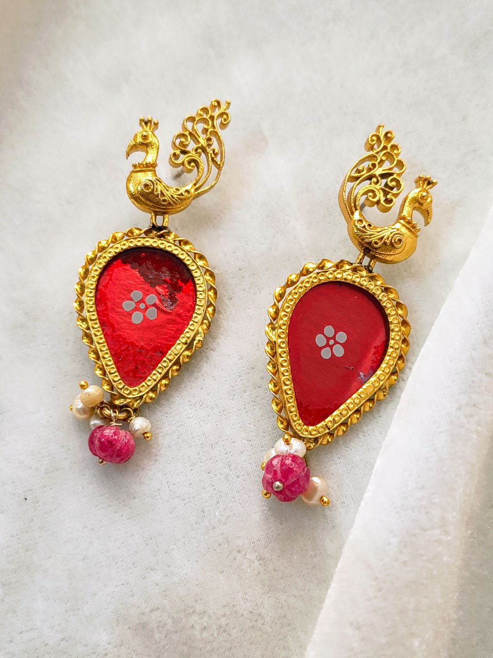 Peacock Design Earrings