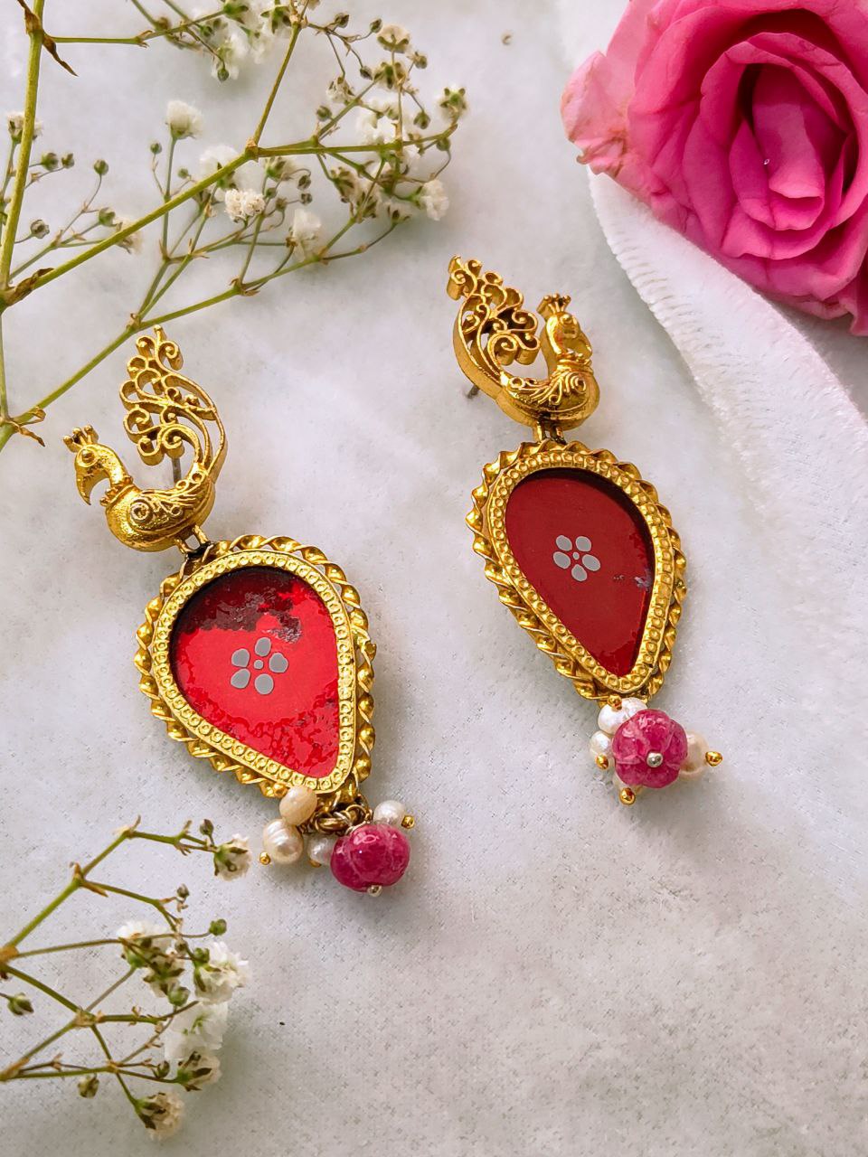 Peacock Design Earrings