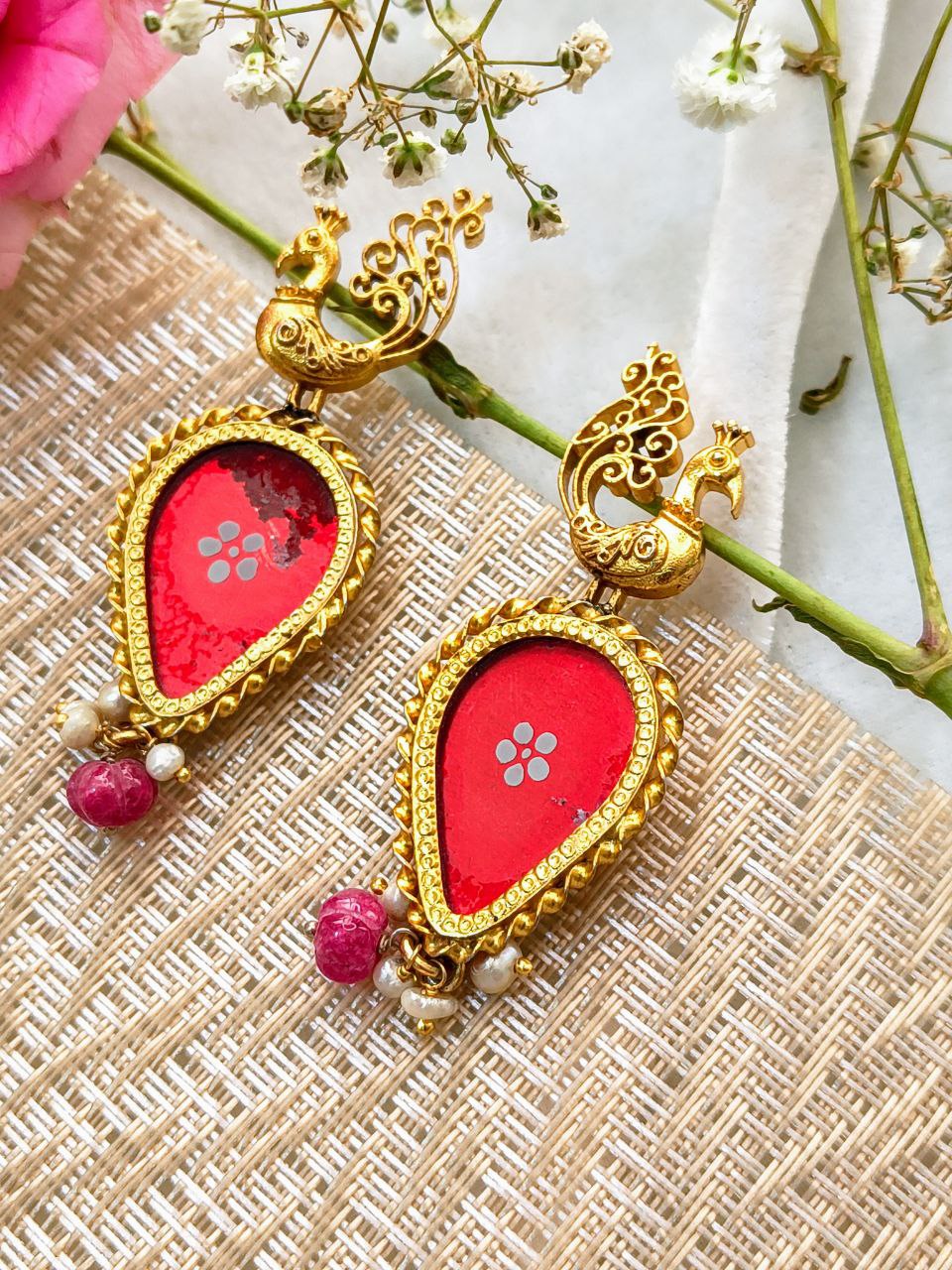 Peacock Design Earrings