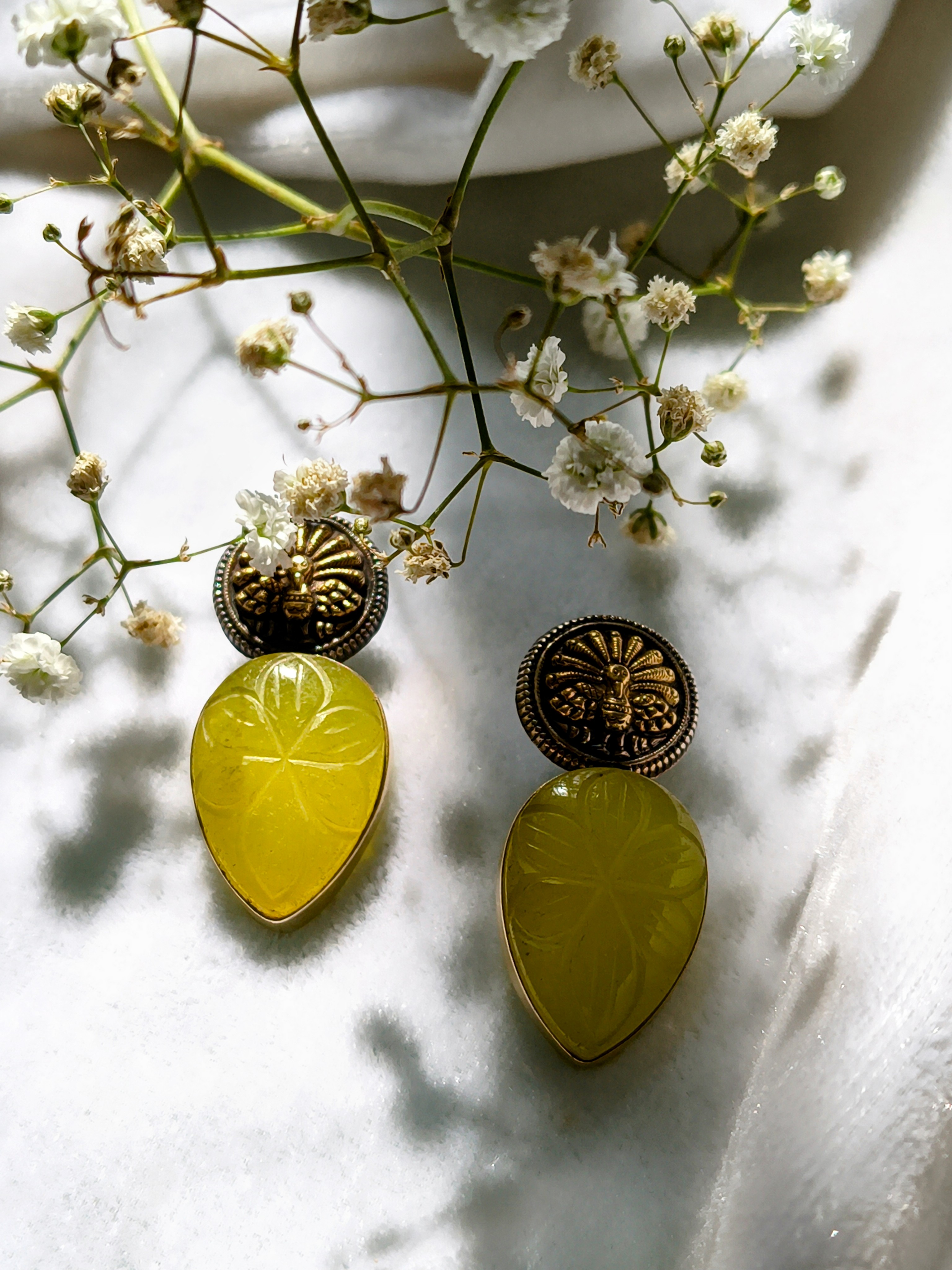 Vintage Yellow Earrings