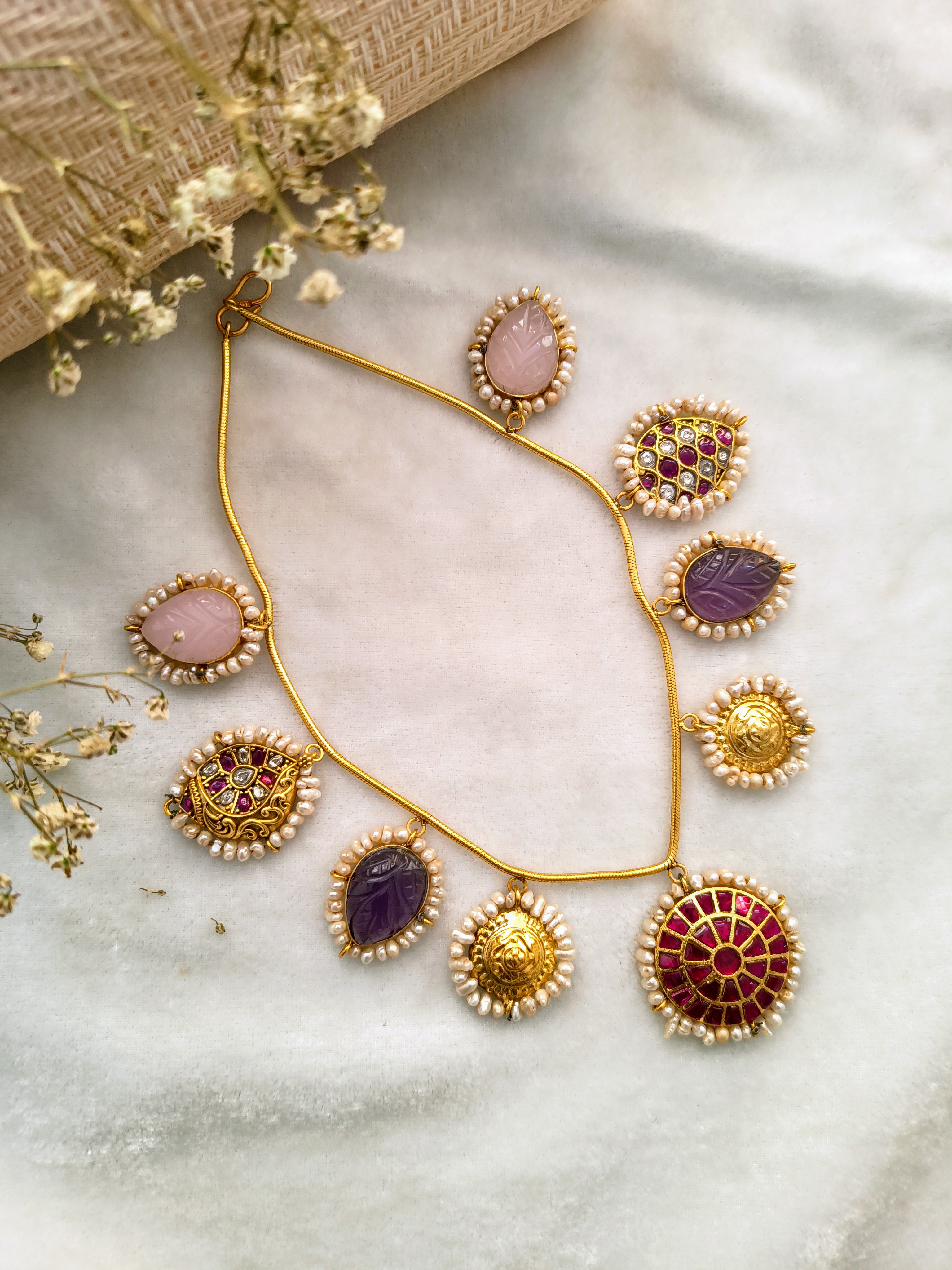 Fusion Necklace With Rose Quartz