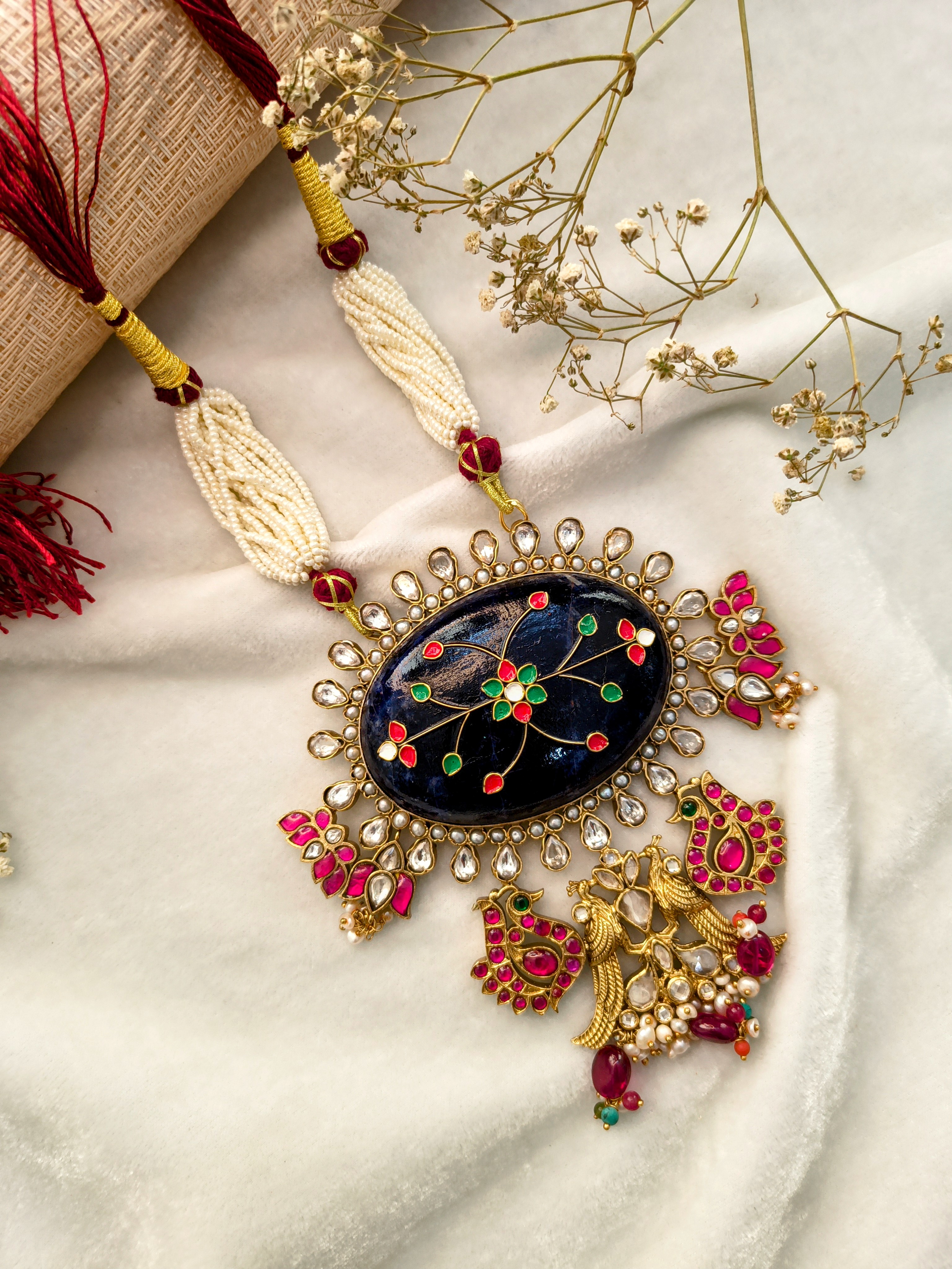 Royal Fusion Peacock Pendant Necklace