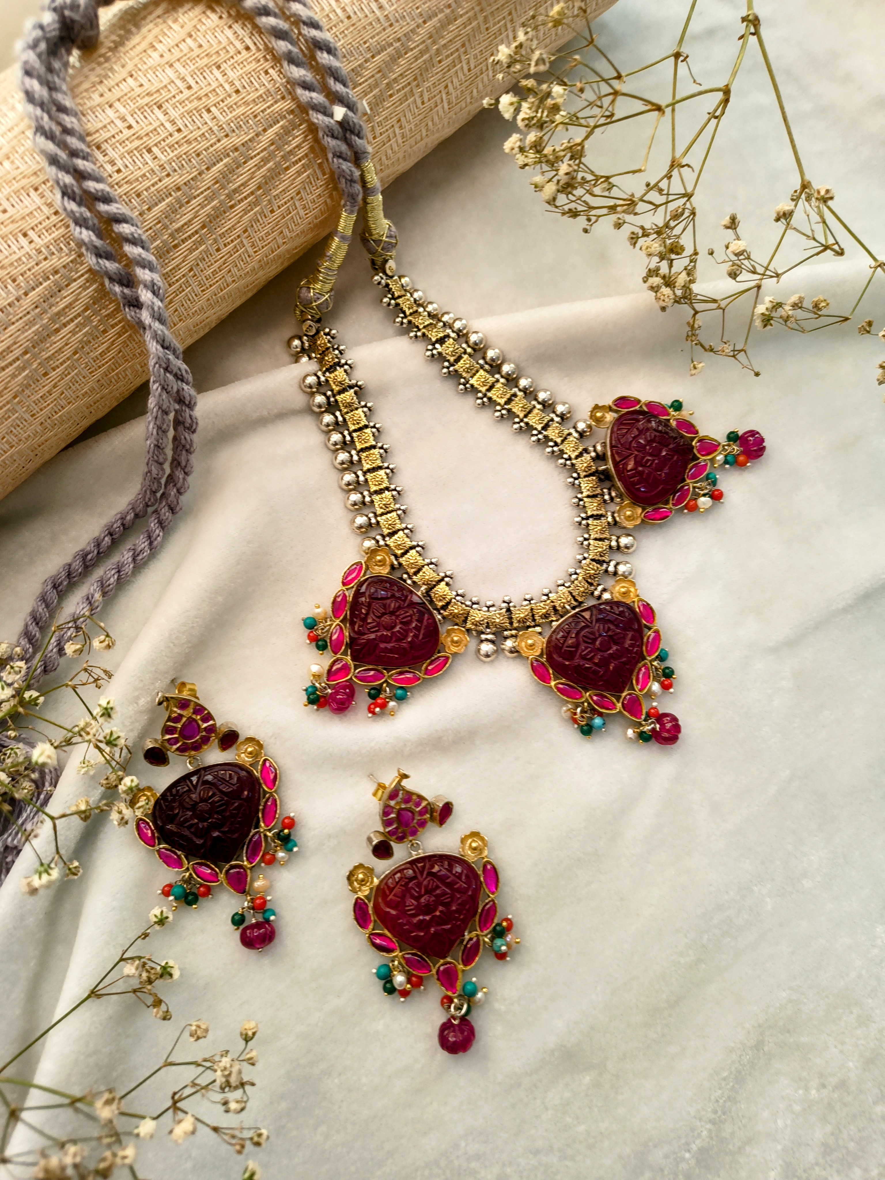 Handcrafted Fusion Necklace Set