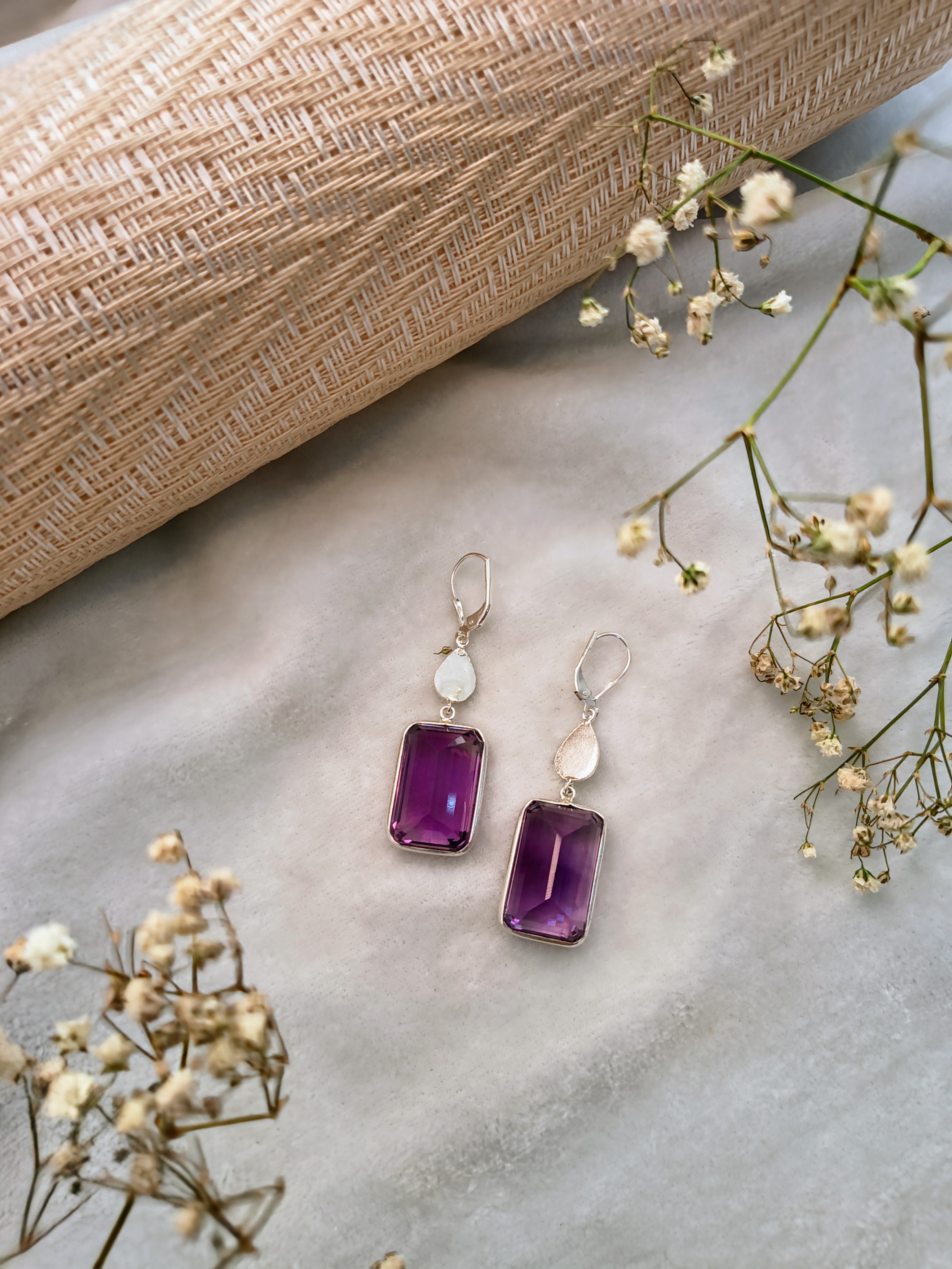 Elegant Amethyst Earrings