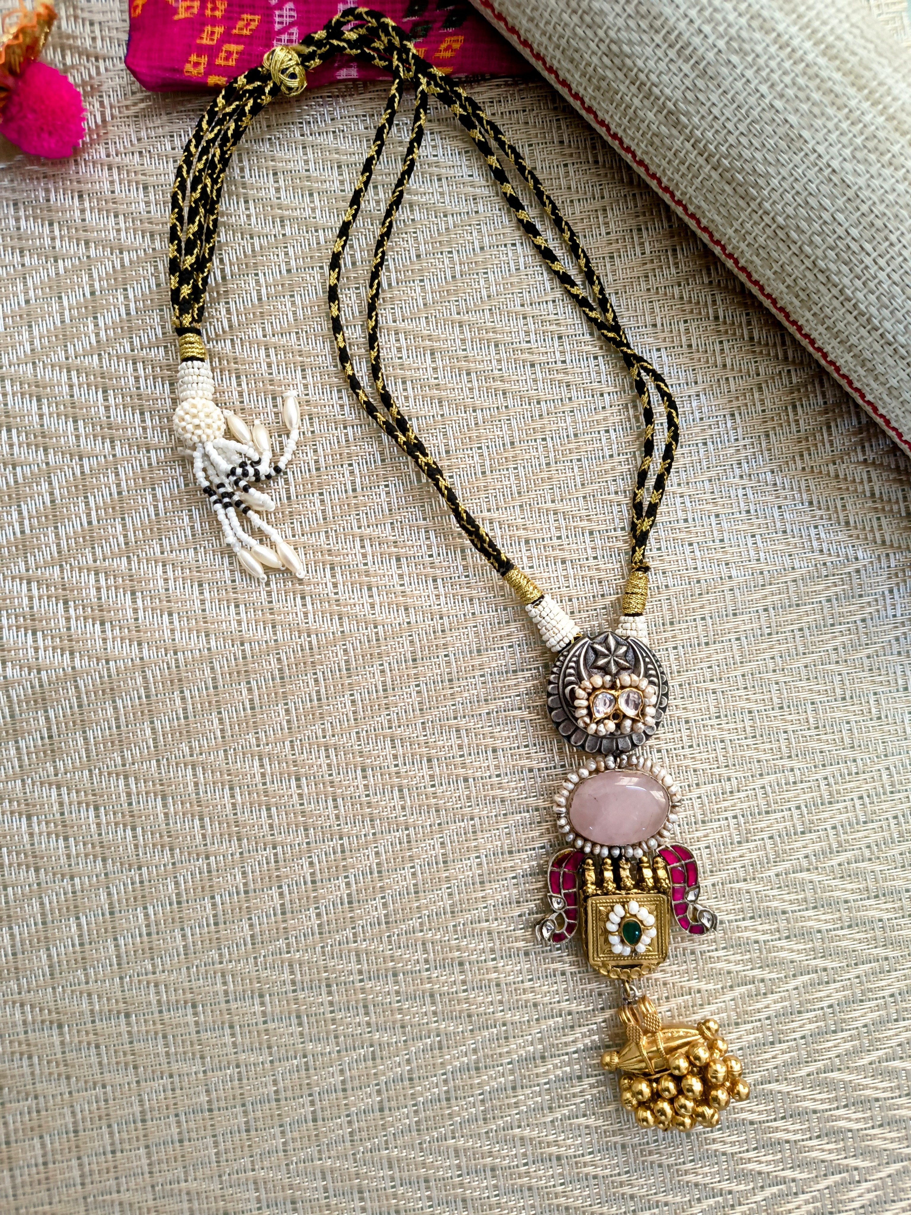 Handcrafted Rose Quartz Pendant 