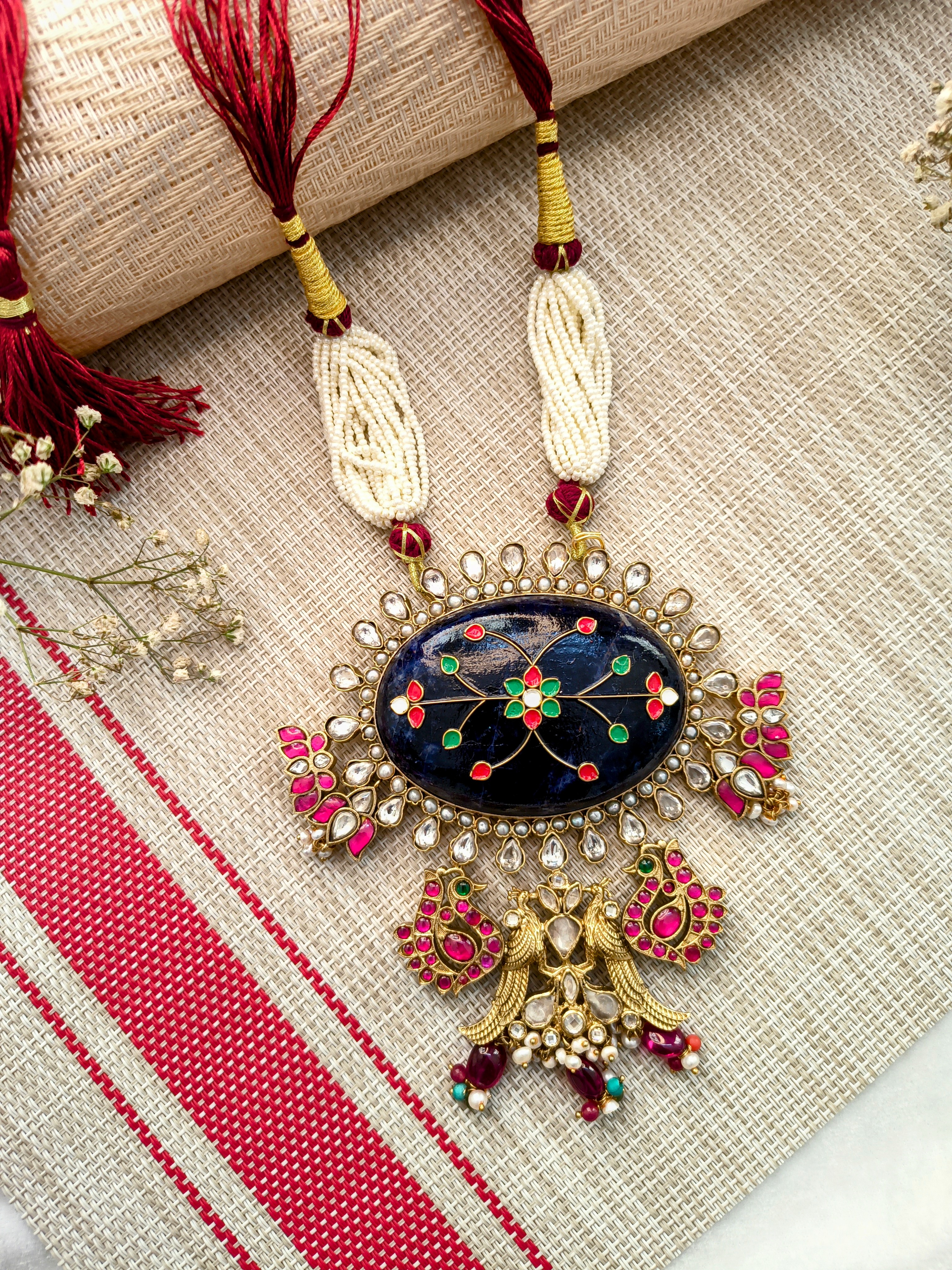 Royal Fusion Peacock Pendant Necklace