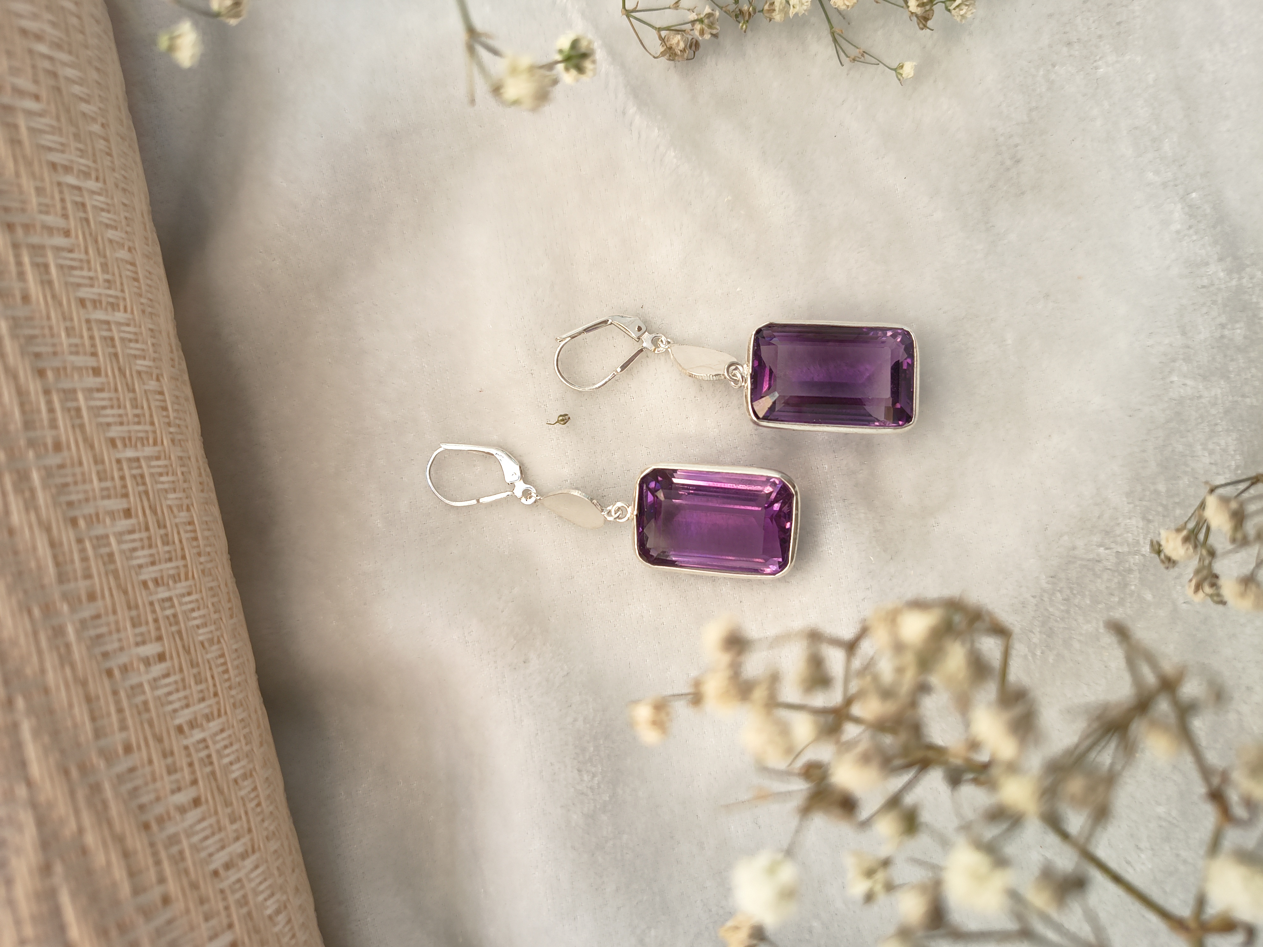 Elegant Amethyst Earrings