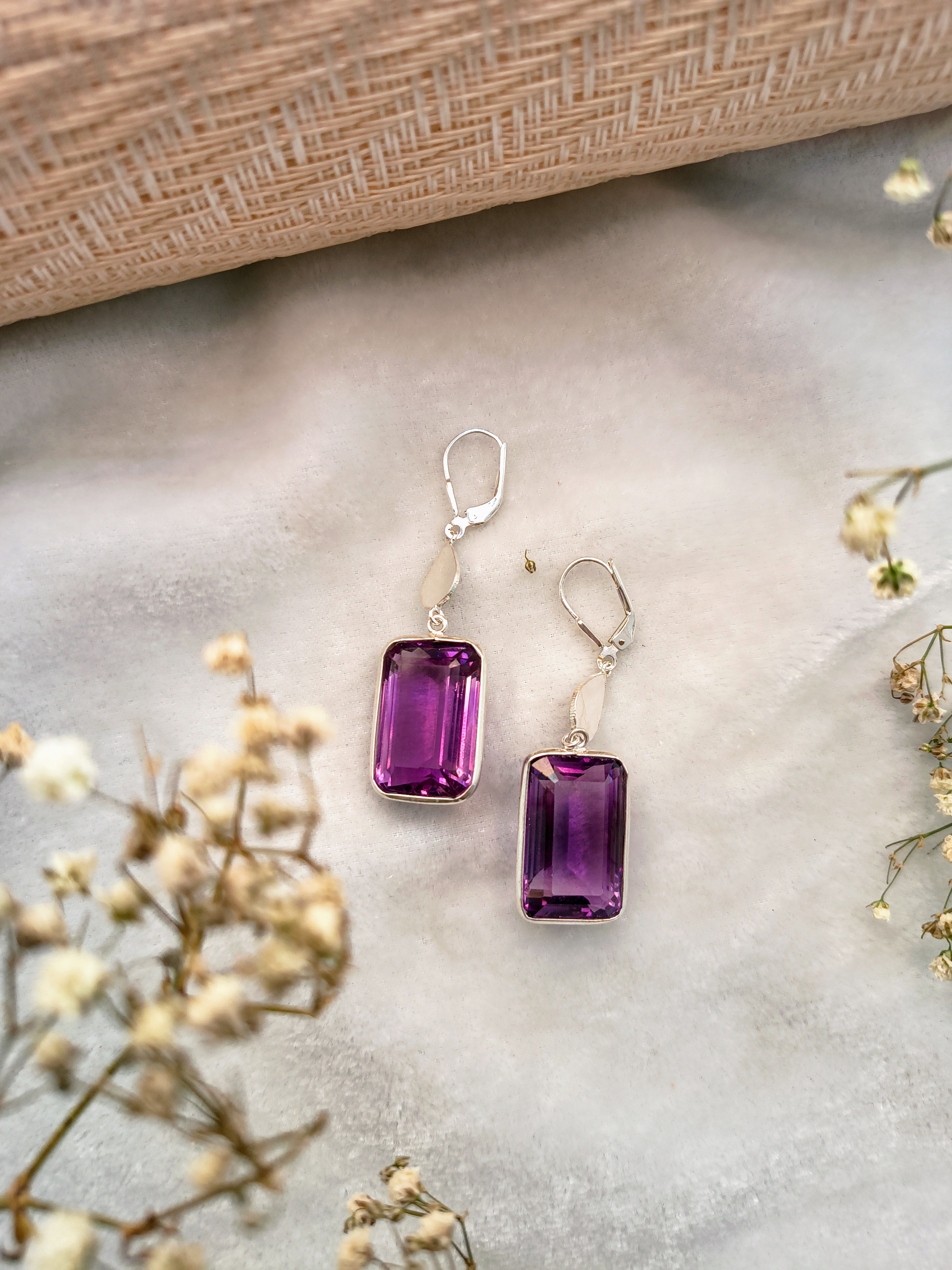 Elegant Amethyst Earrings