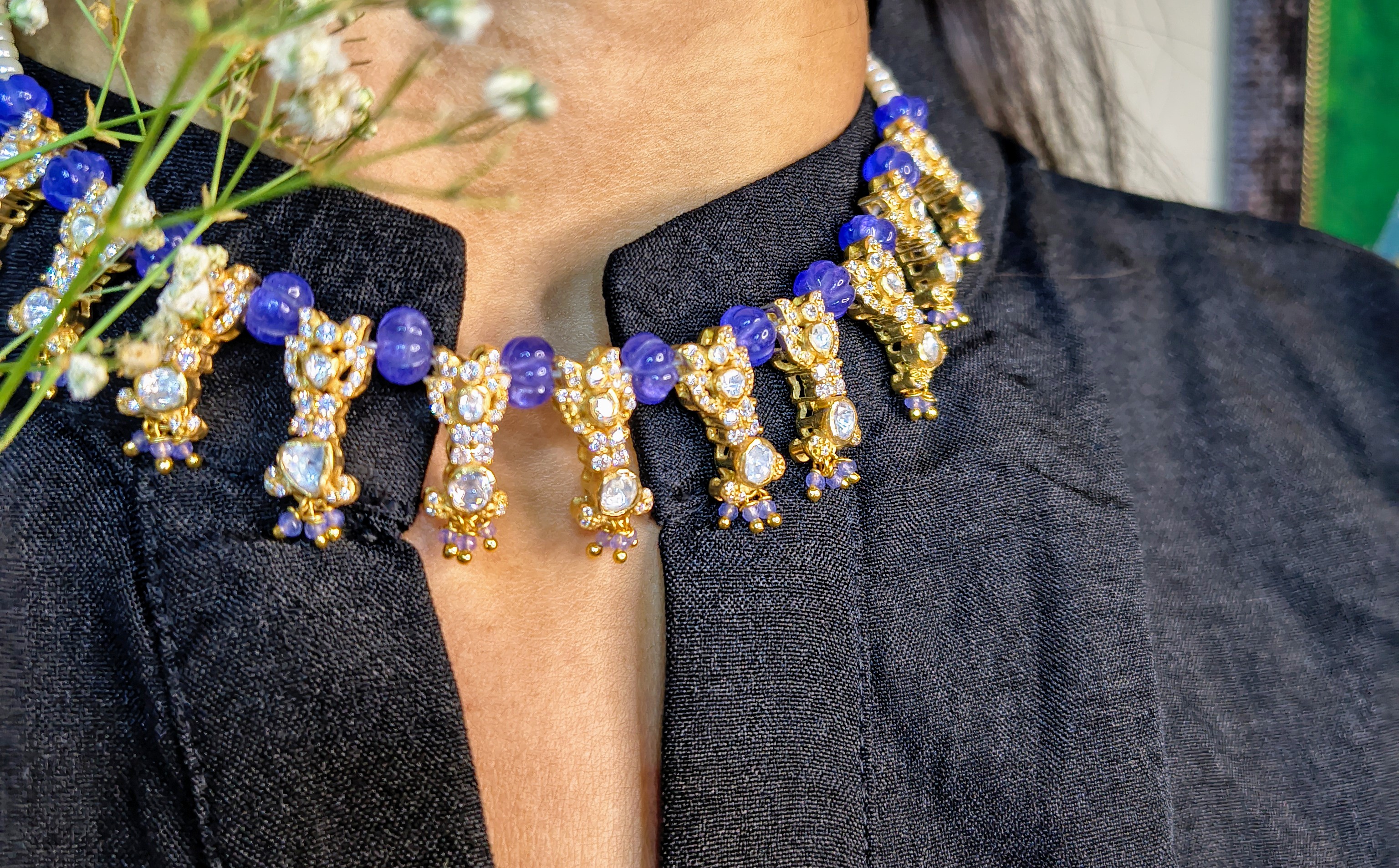 Royal Moissanite Choker Necklace 