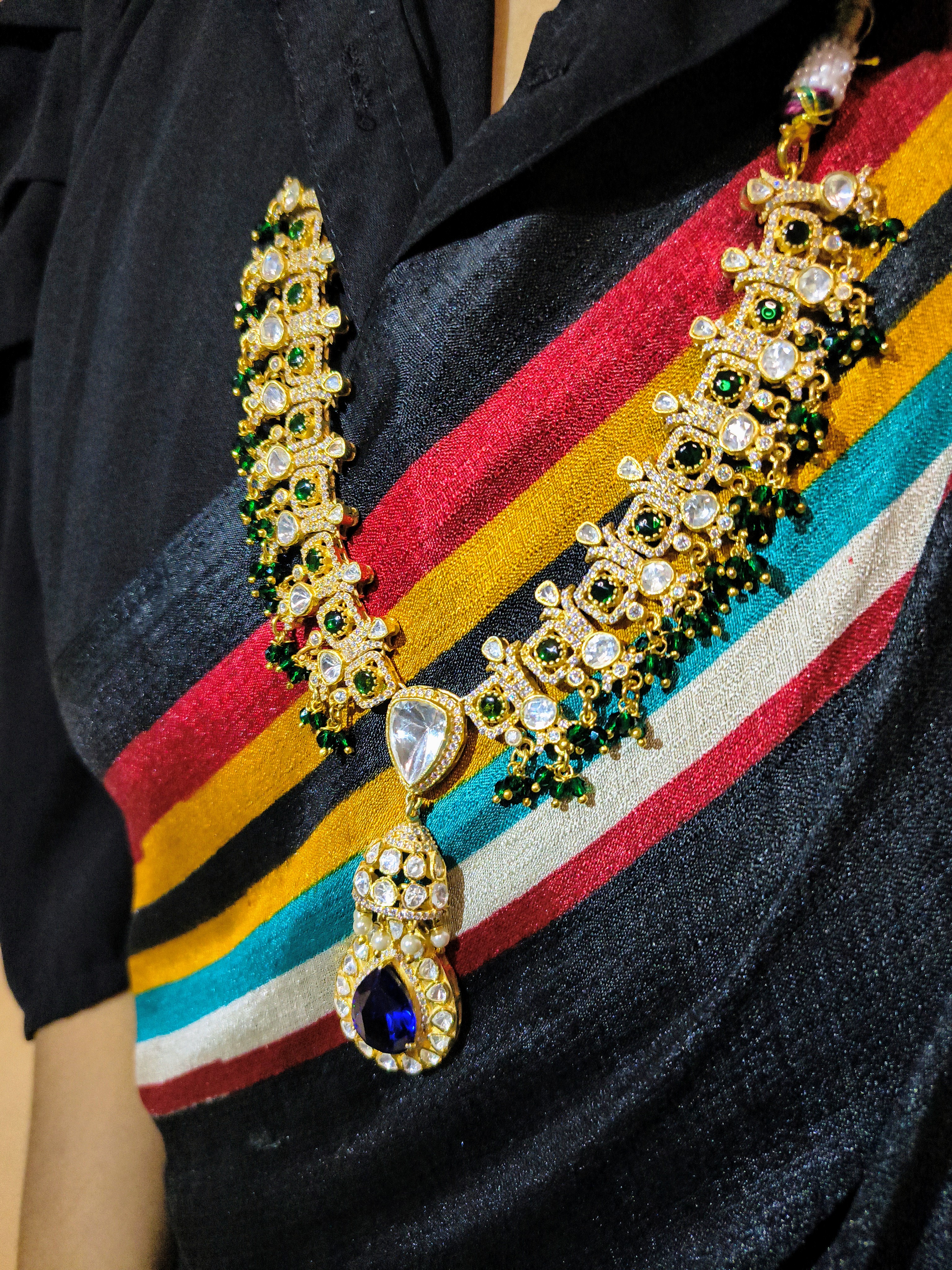 Regal Sapphire Moissanite Royale Necklace