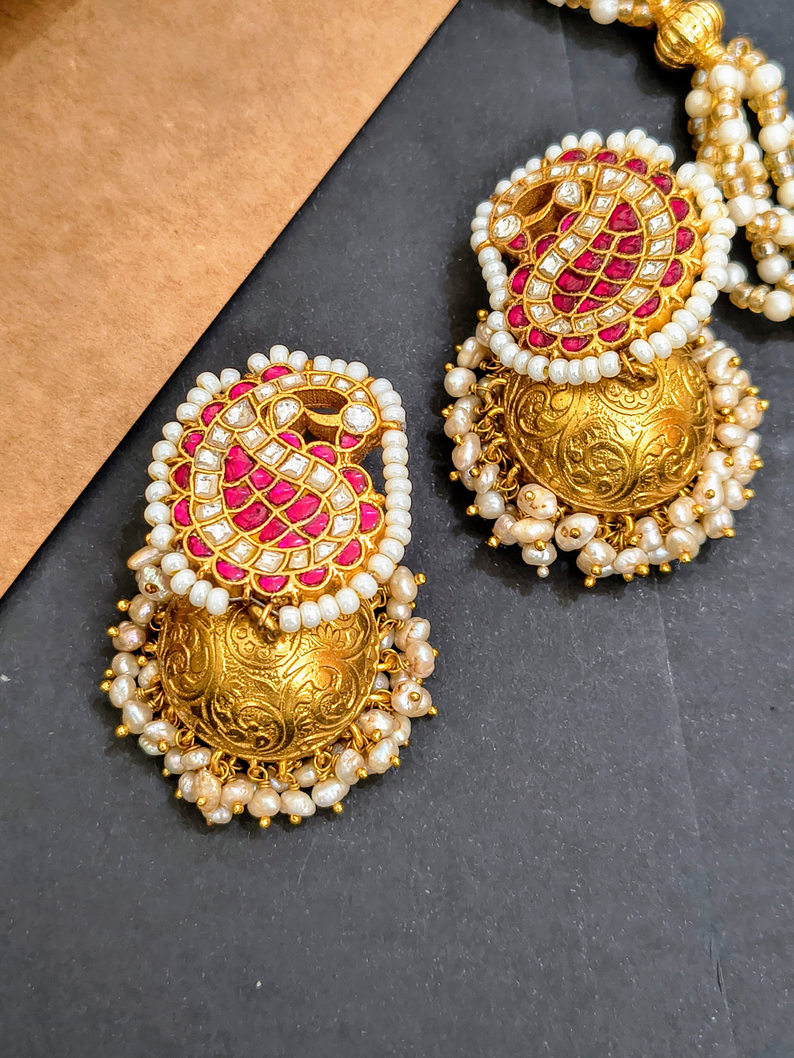 Traditional Gold-Plated Earrings