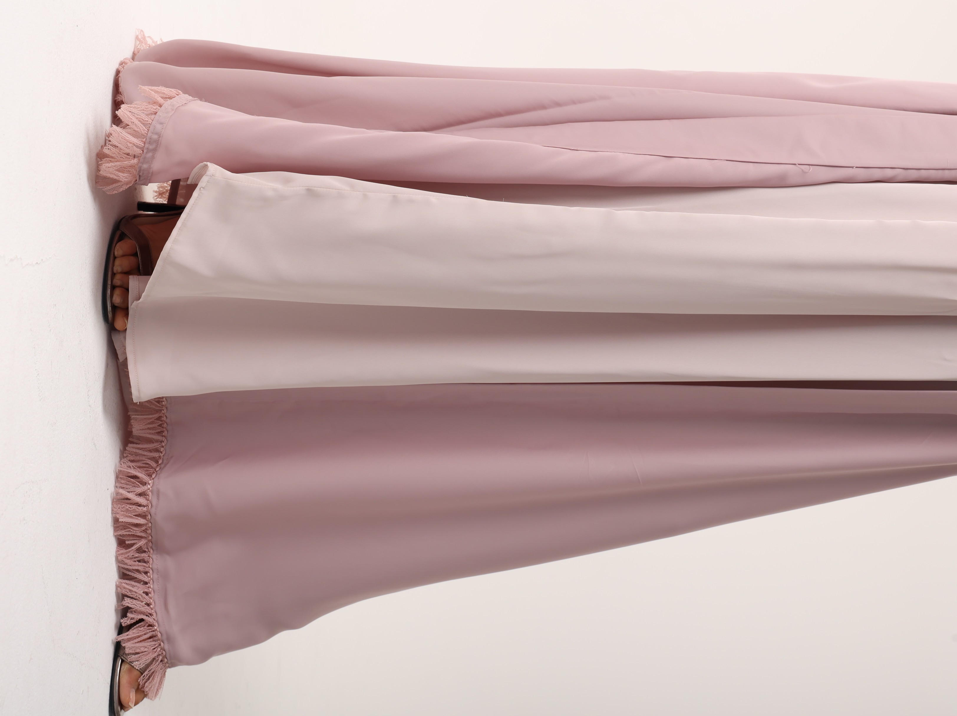 Blush Tassel Abaya